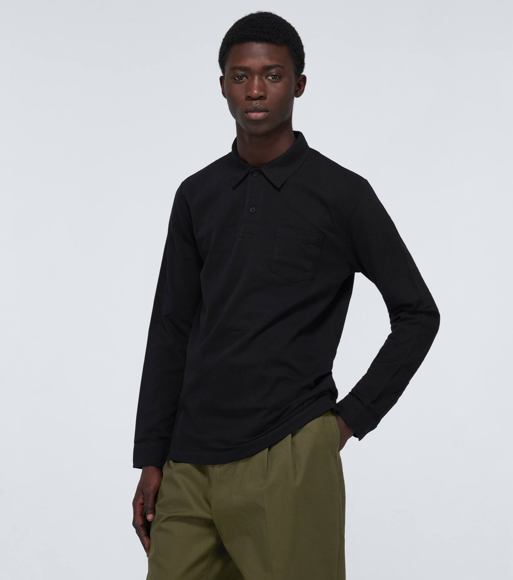 Riviera long-sleeved polo shirt - 3