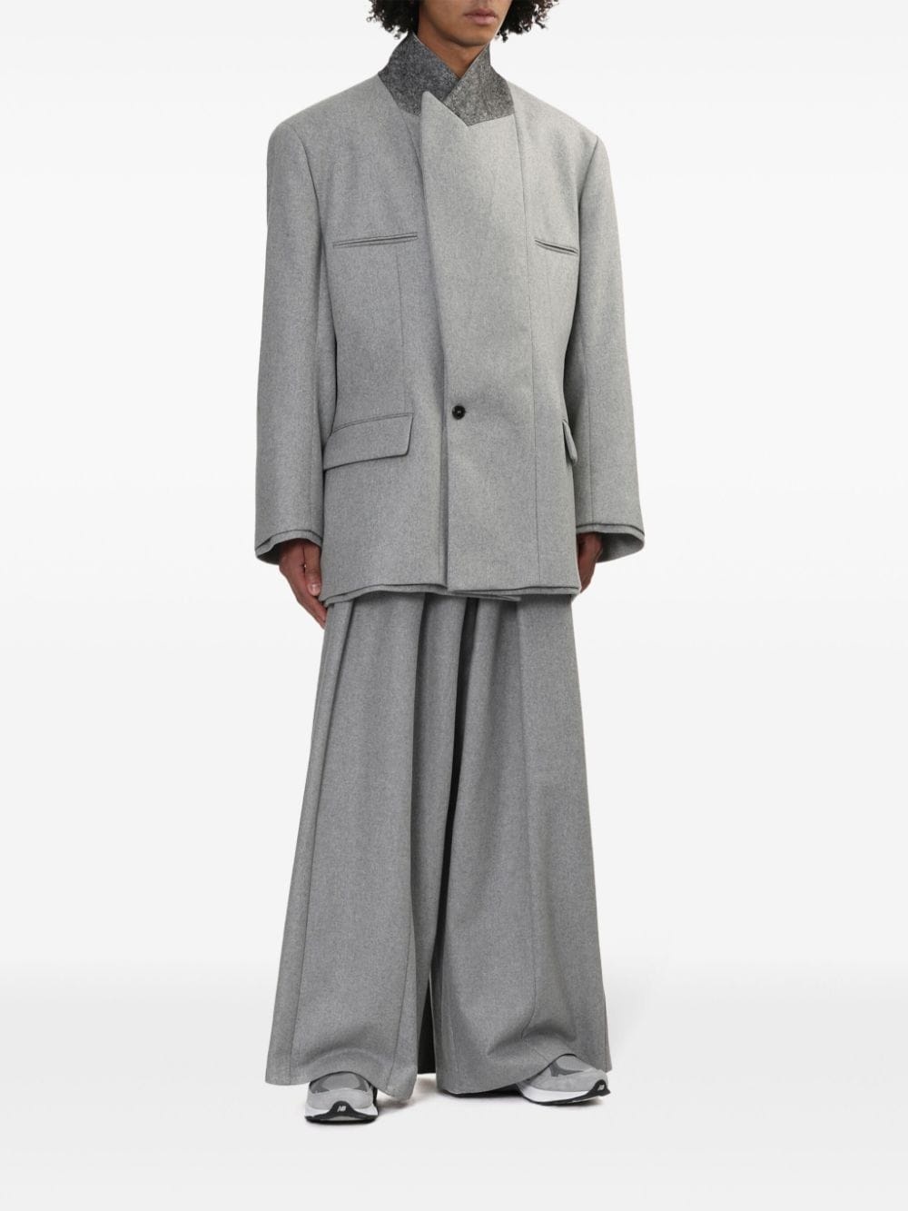 スーツ HED MAYNER woven trousers Hed Mayner Pants in Gray | SVD USA