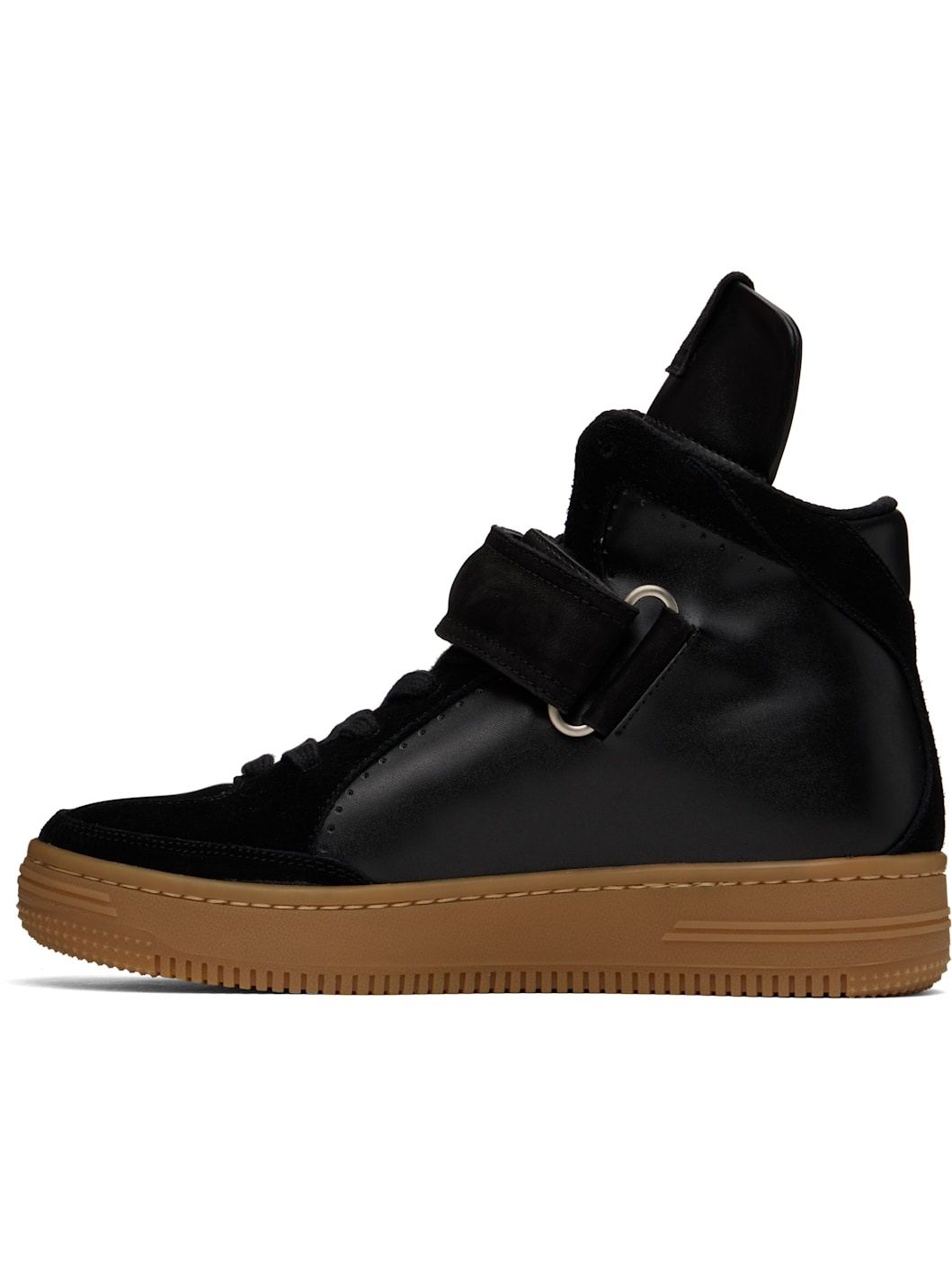 Black YY Velcro High Sneakers - 3