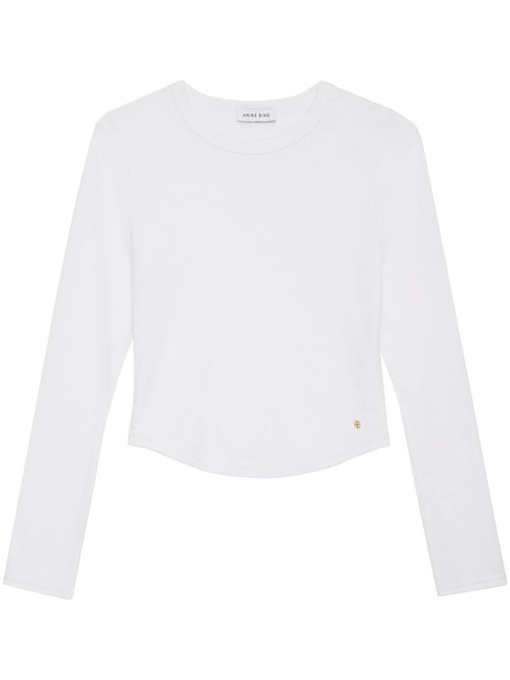 Jane logo-plaque blouse - 1