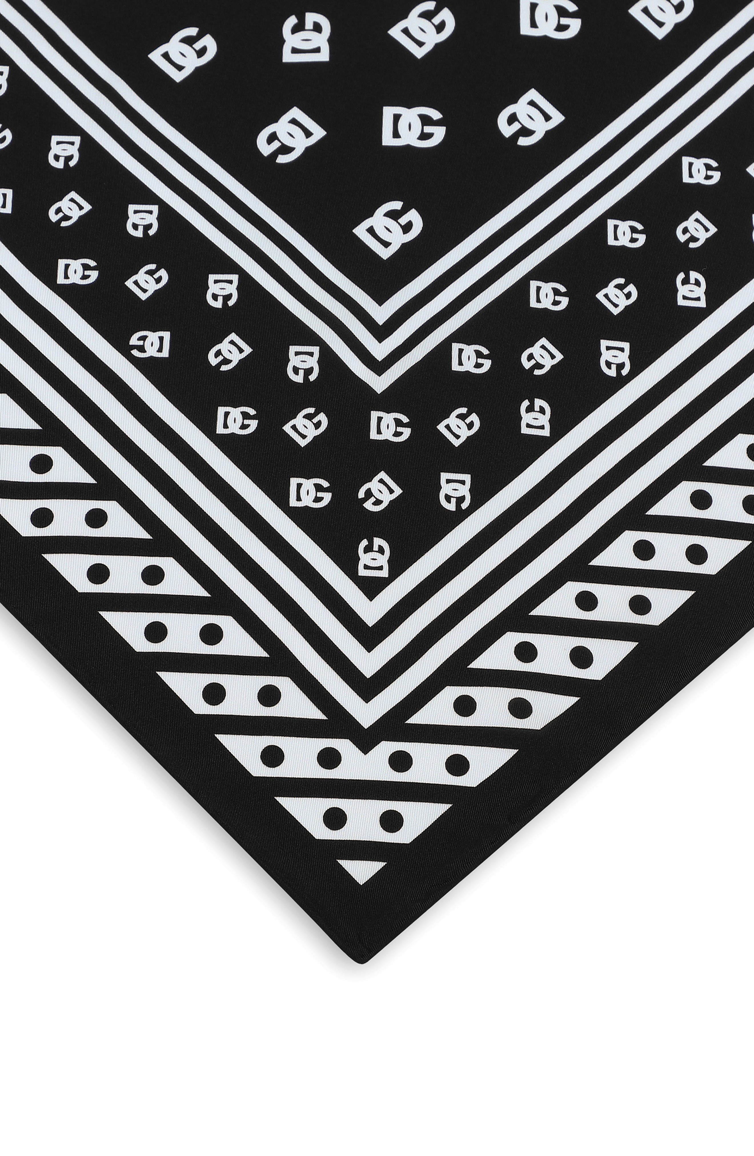 Logo Print Silk Twill Square Scarf - 2