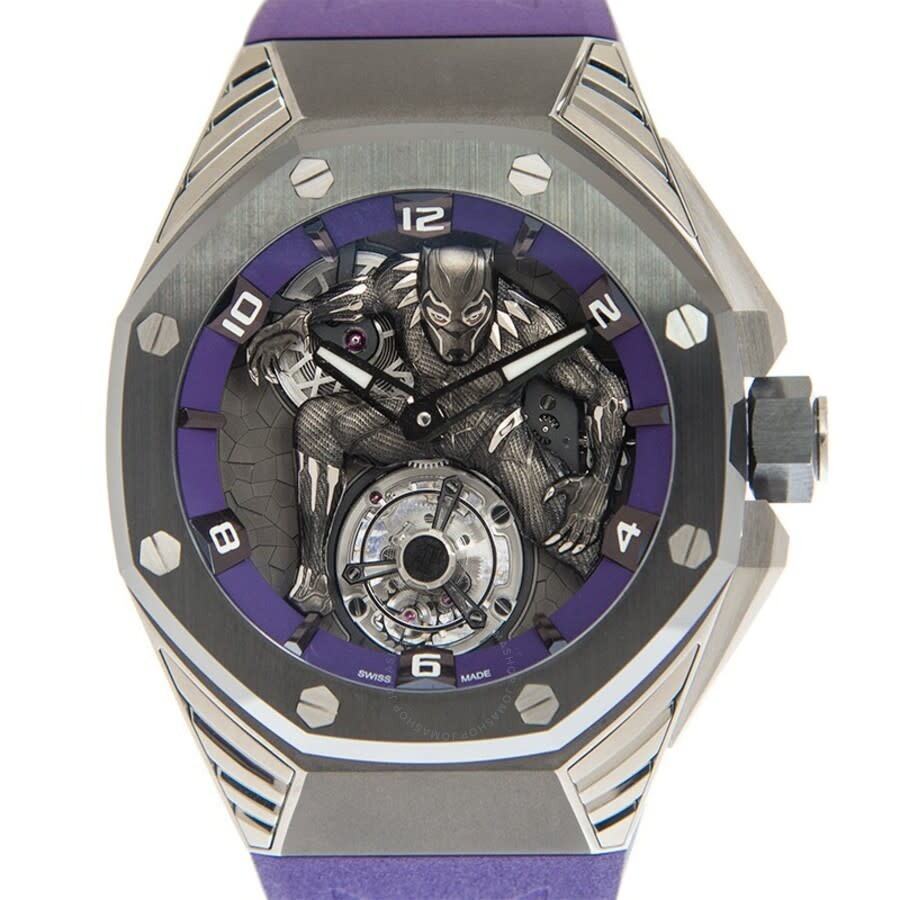 Audemars Piguet Royal Oak Concept “Black Panther” Tourbillon Hand Wind Silver Dial Men's Watch 26620 - 2