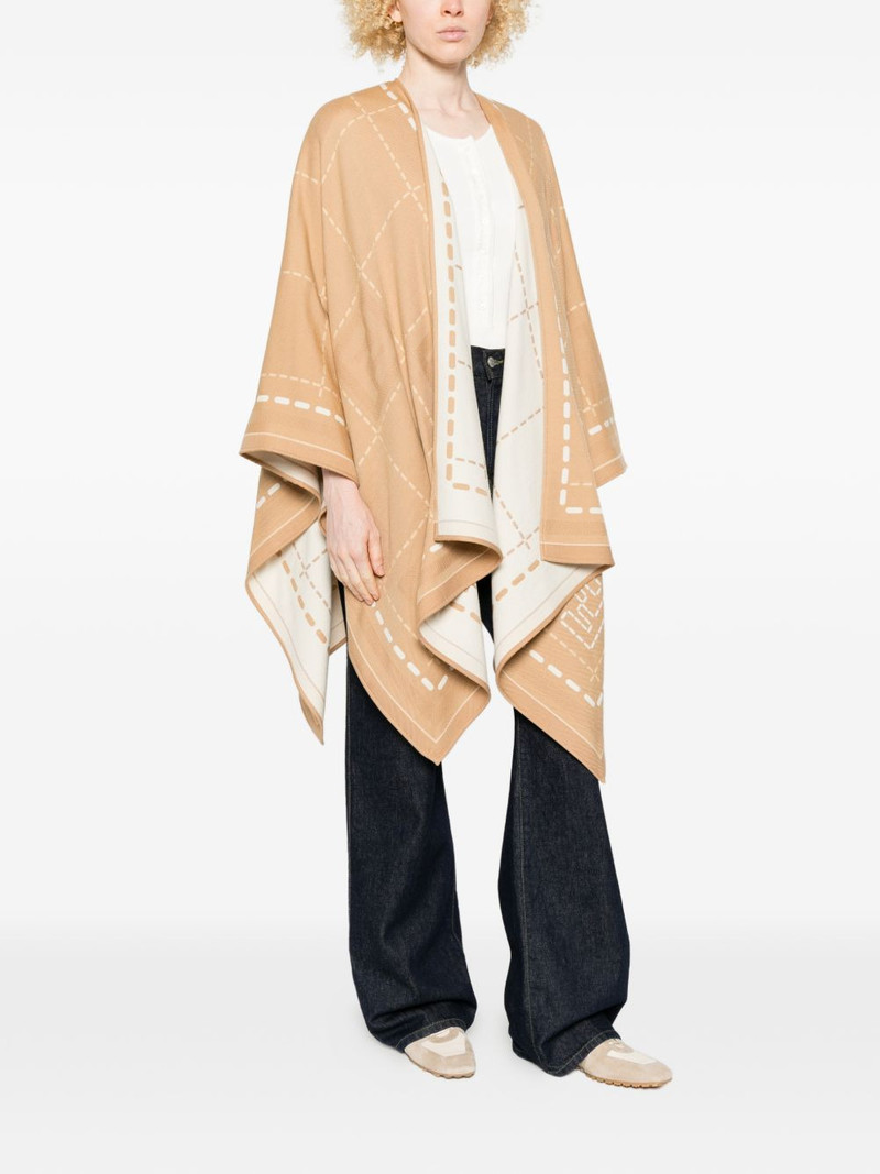FENDI patterned cape outlook
