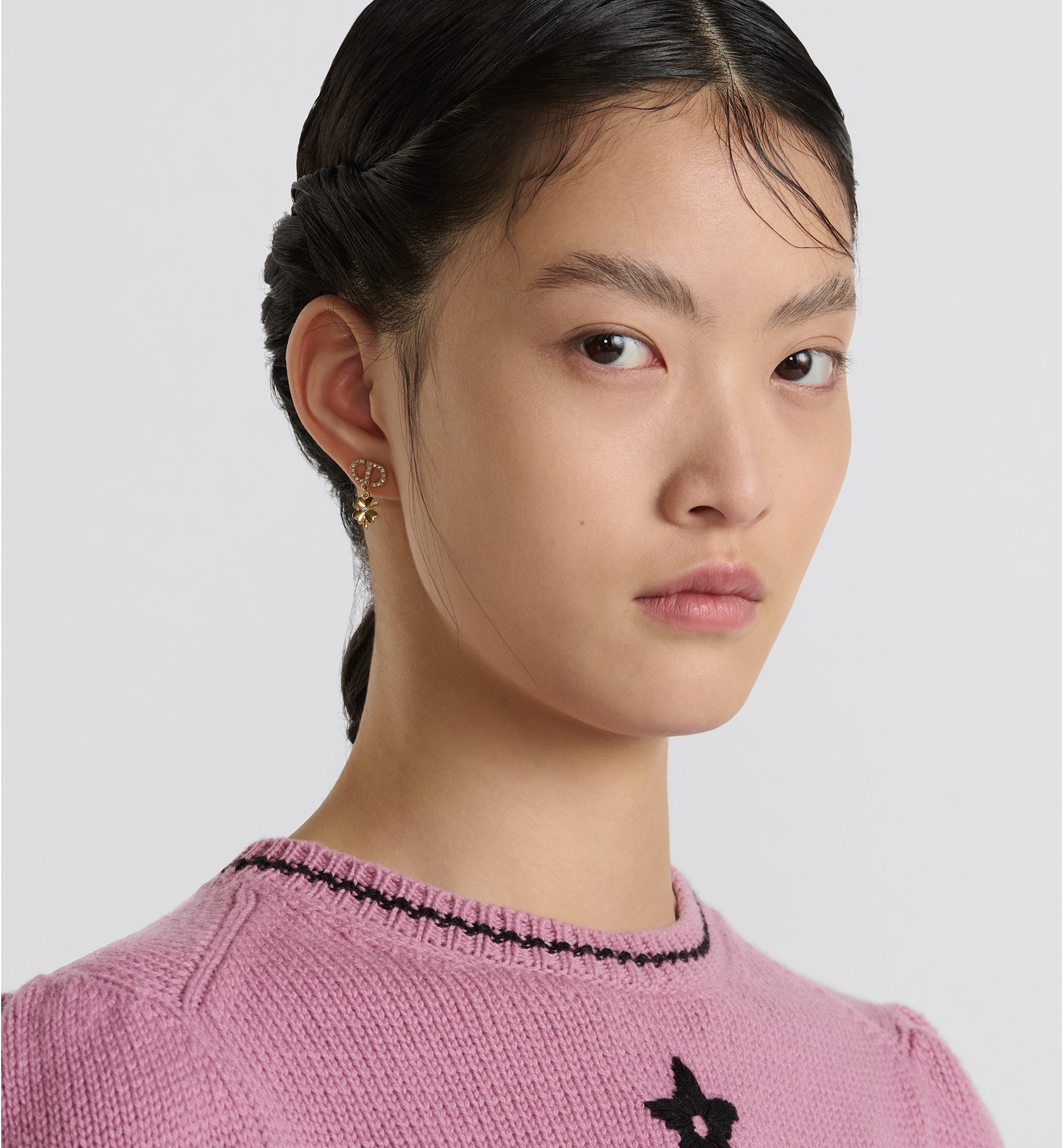 Dior Petit CD Lucky Charms Earrings | REVERSIBLE