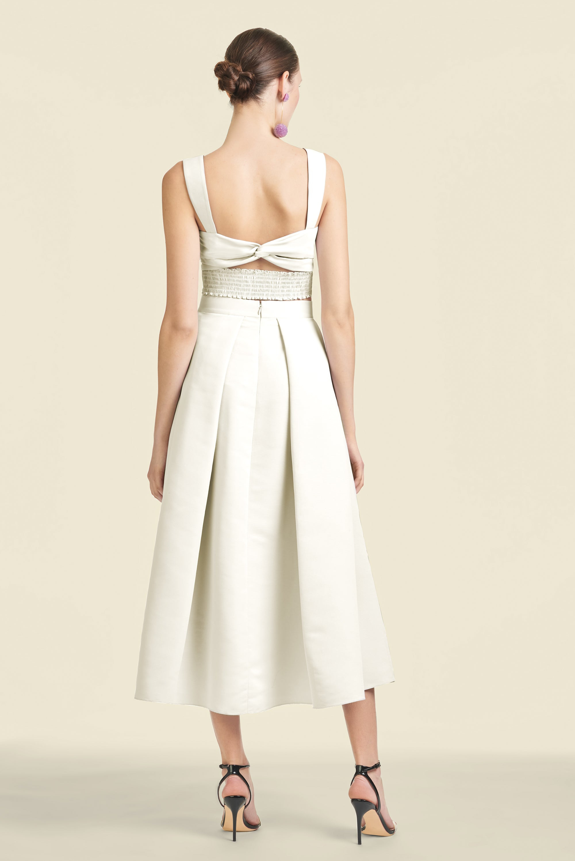 Darcy Top - Off White - Mikado - 3