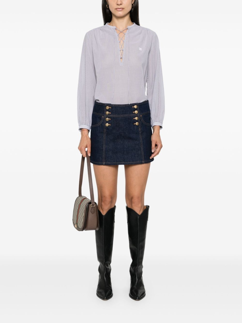 スカート Celine Gonna CELINE Celine Women Mini A Trapezio Gonna Jeans | luosophy