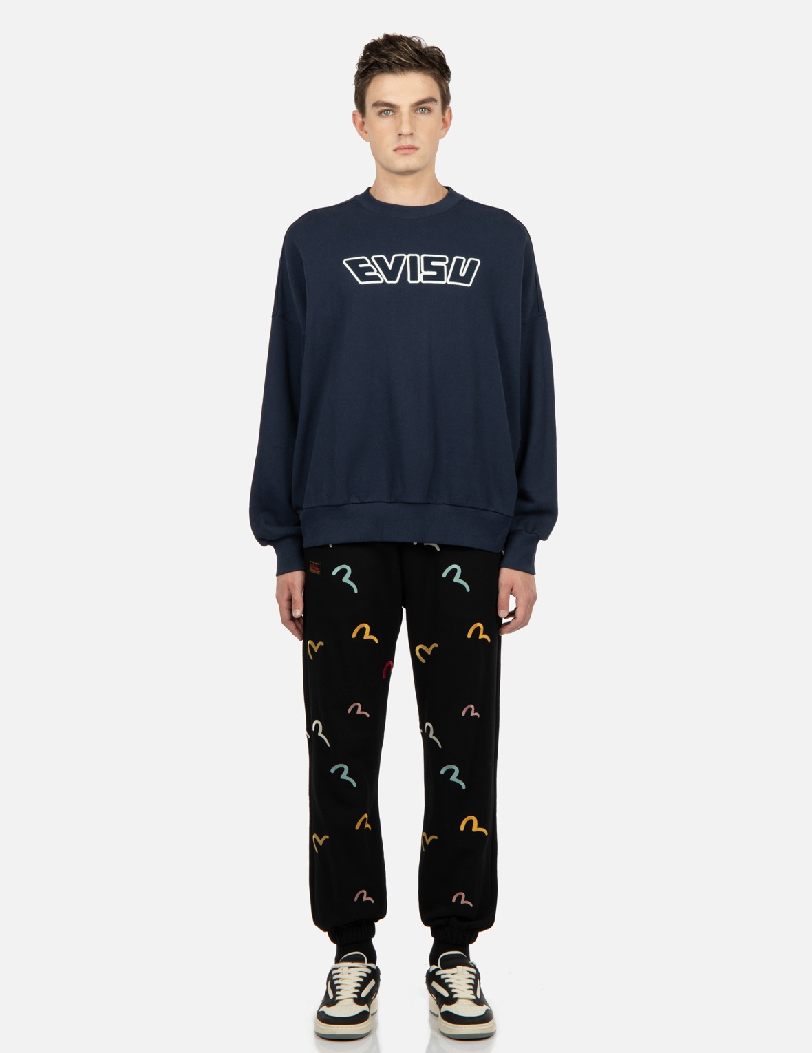 ALLOVER SEAGULL EMBROIDERY SWEATPANTS - 5