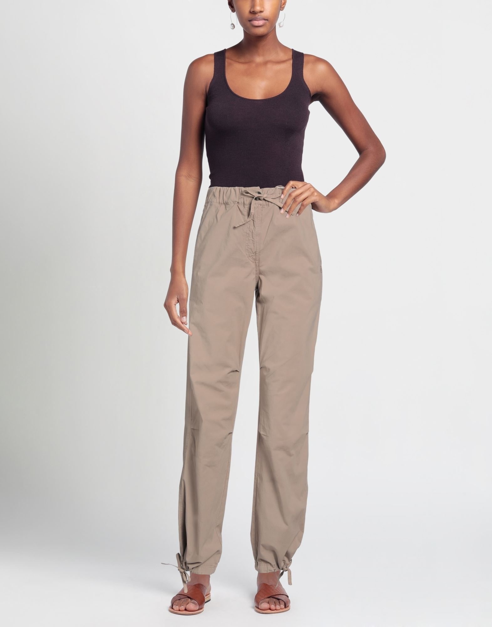 Khaki Women's Casual Pants - 2