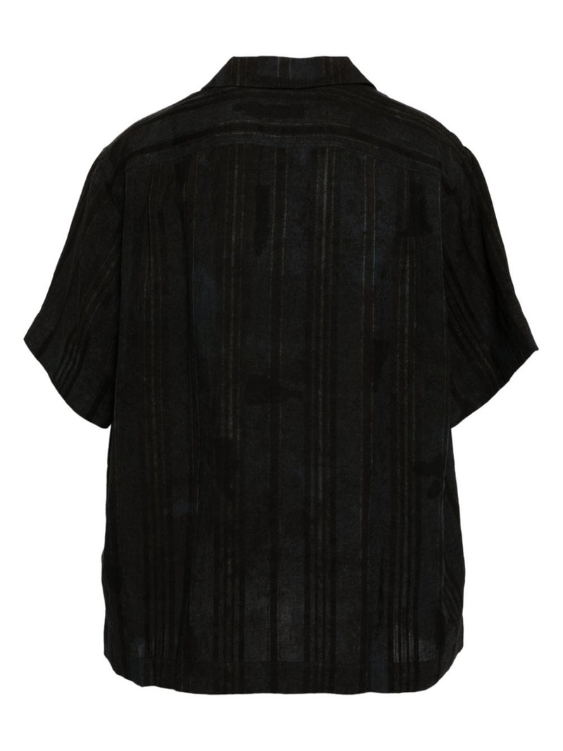 Ziggy Chen striped linen shirt outlook