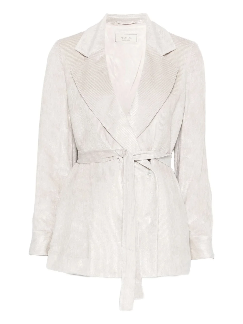 belted fitted jacket - 1