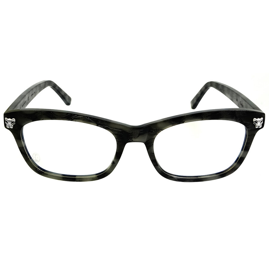 Cartier Panthere de Cartier Demo Rectangular Ladies Eyeglasses CT0144O 004 52 - 1