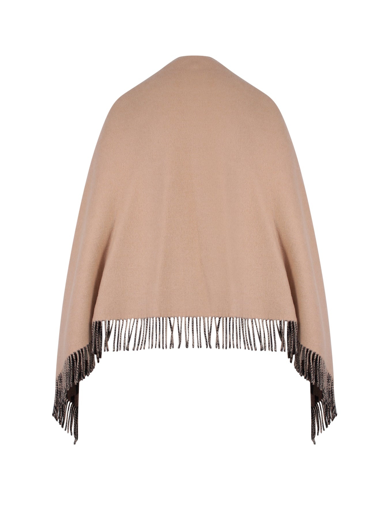 Wool and cashmere poncho - 2