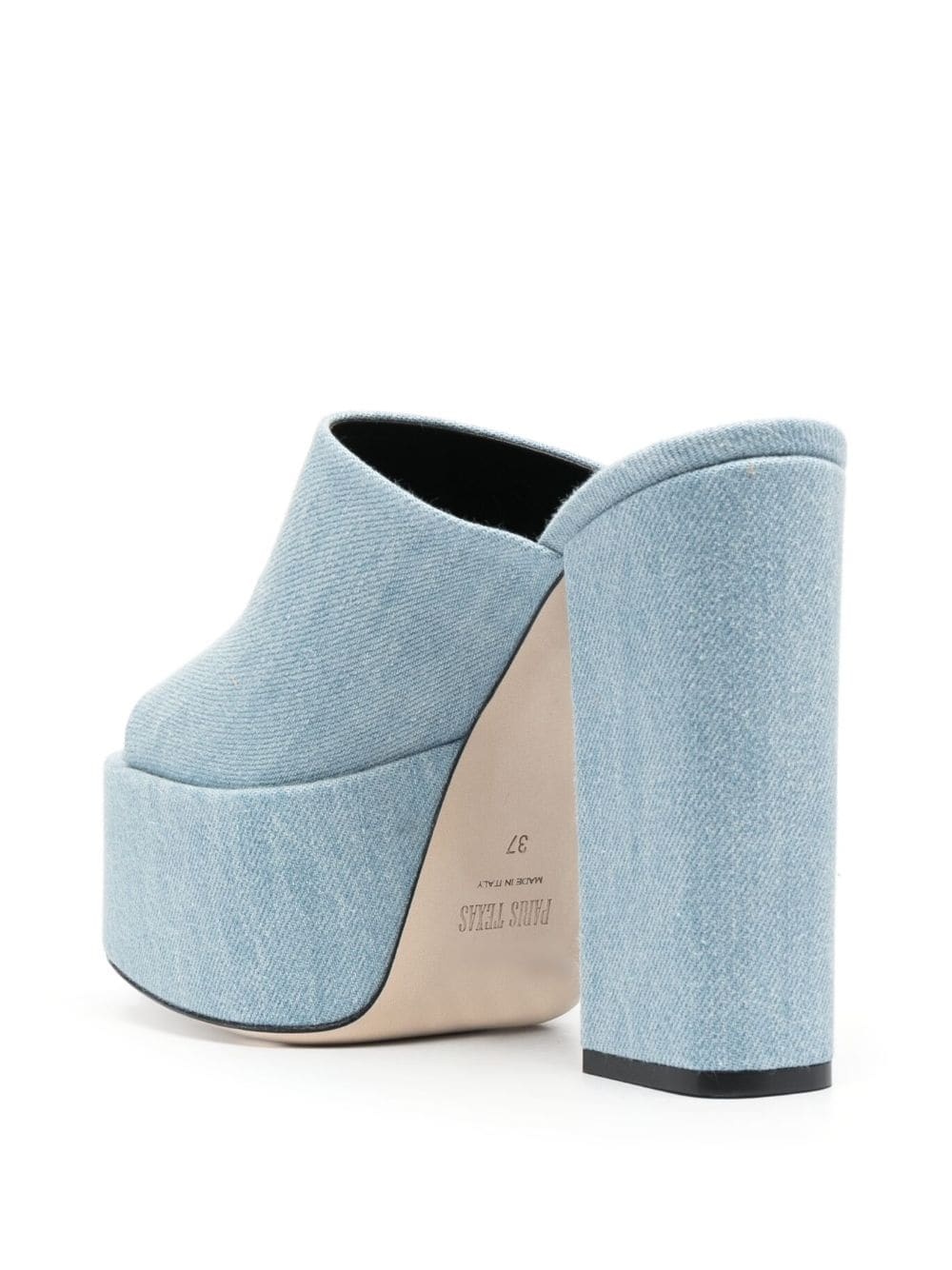 Sasha 130mm denim platform mules - 3