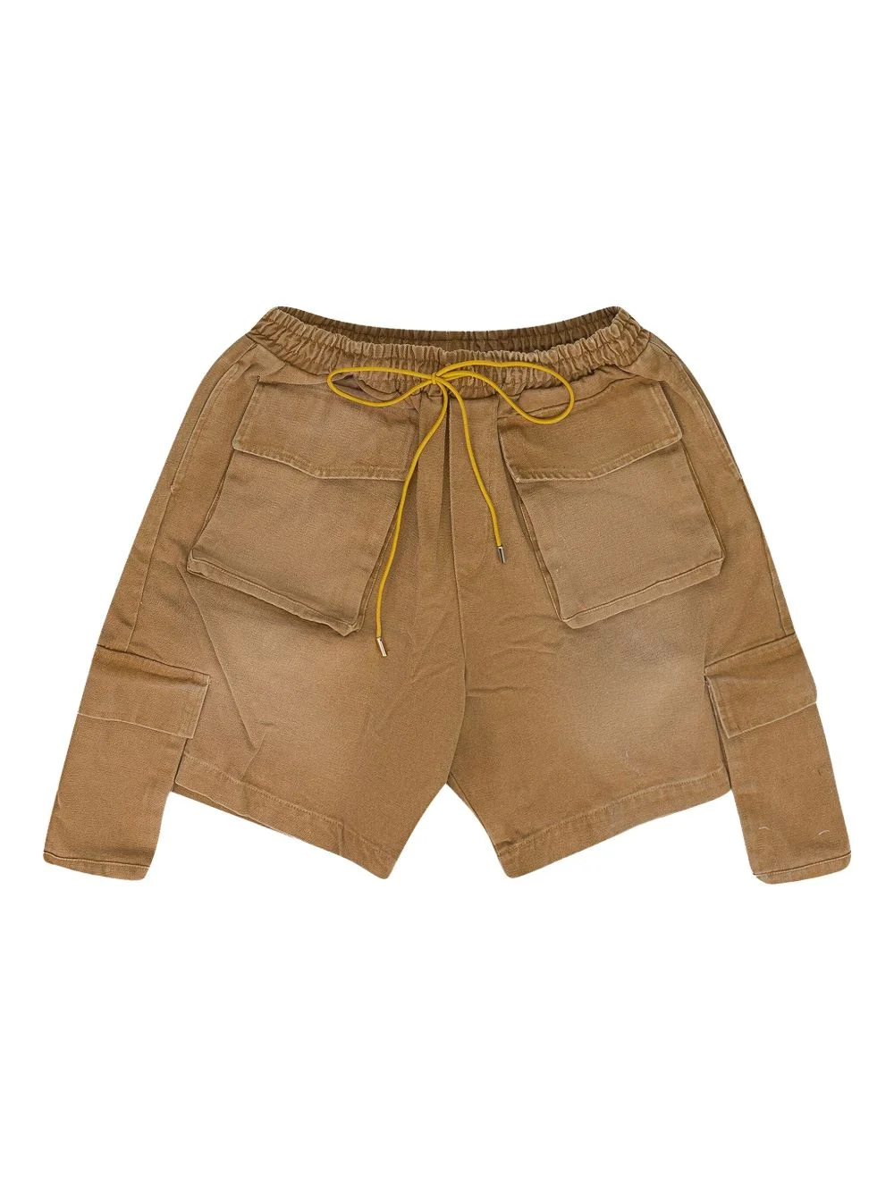 drawstring cargo shorts - 1