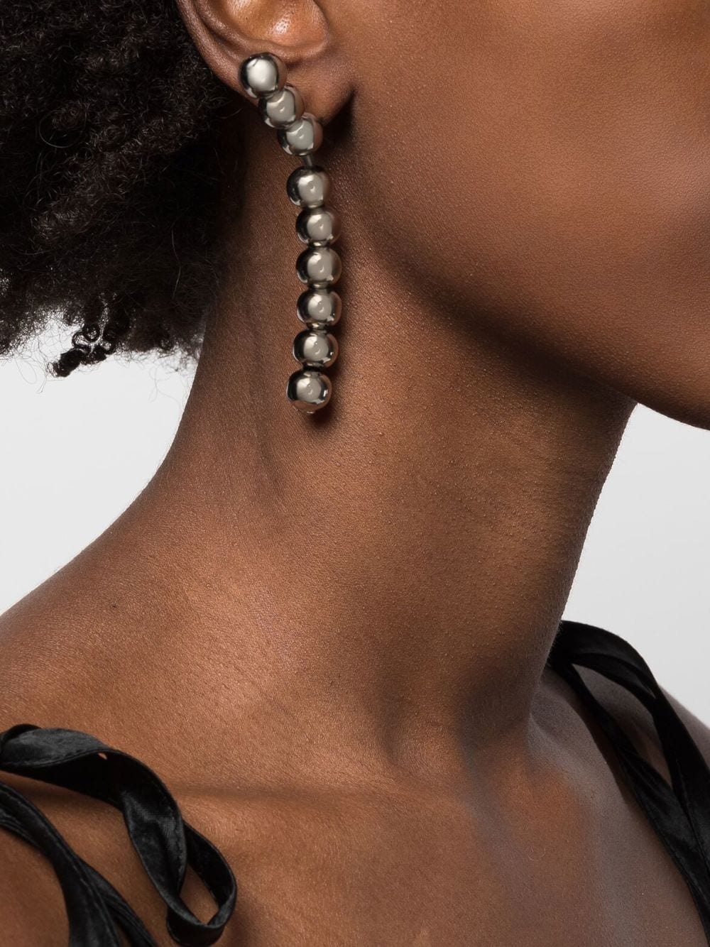bead-detail statement earrings - 3
