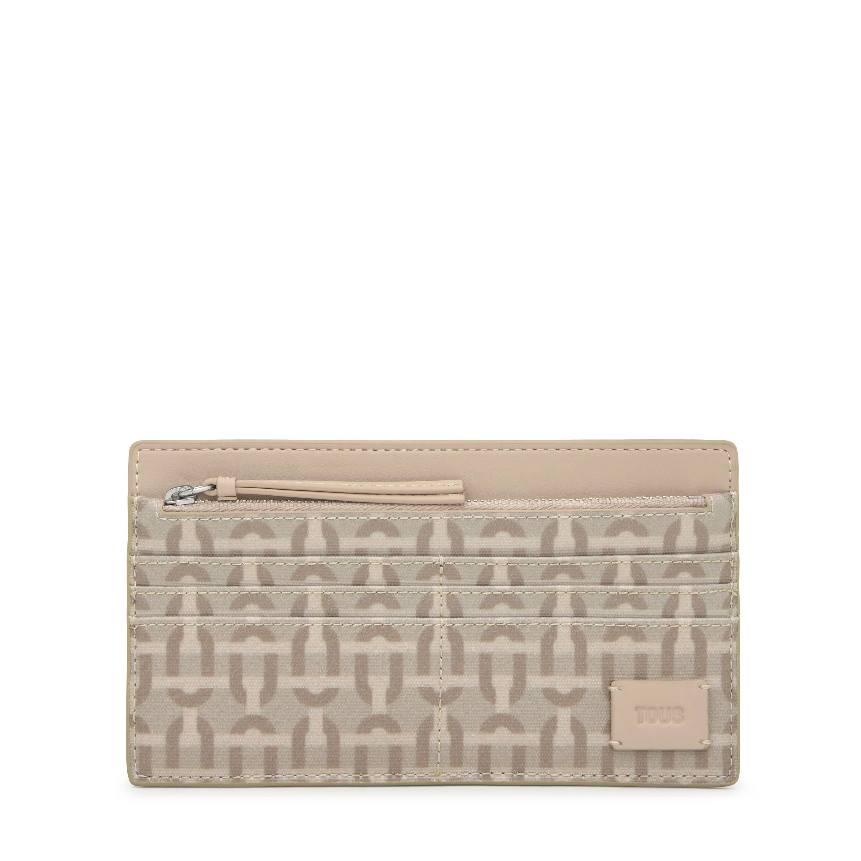 Large sand-colored Wallet TOUS Double Way Manifesto - 1