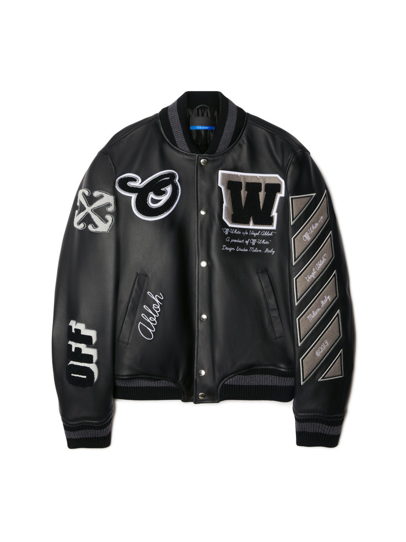 Full Leather Varsity Jacket - 1