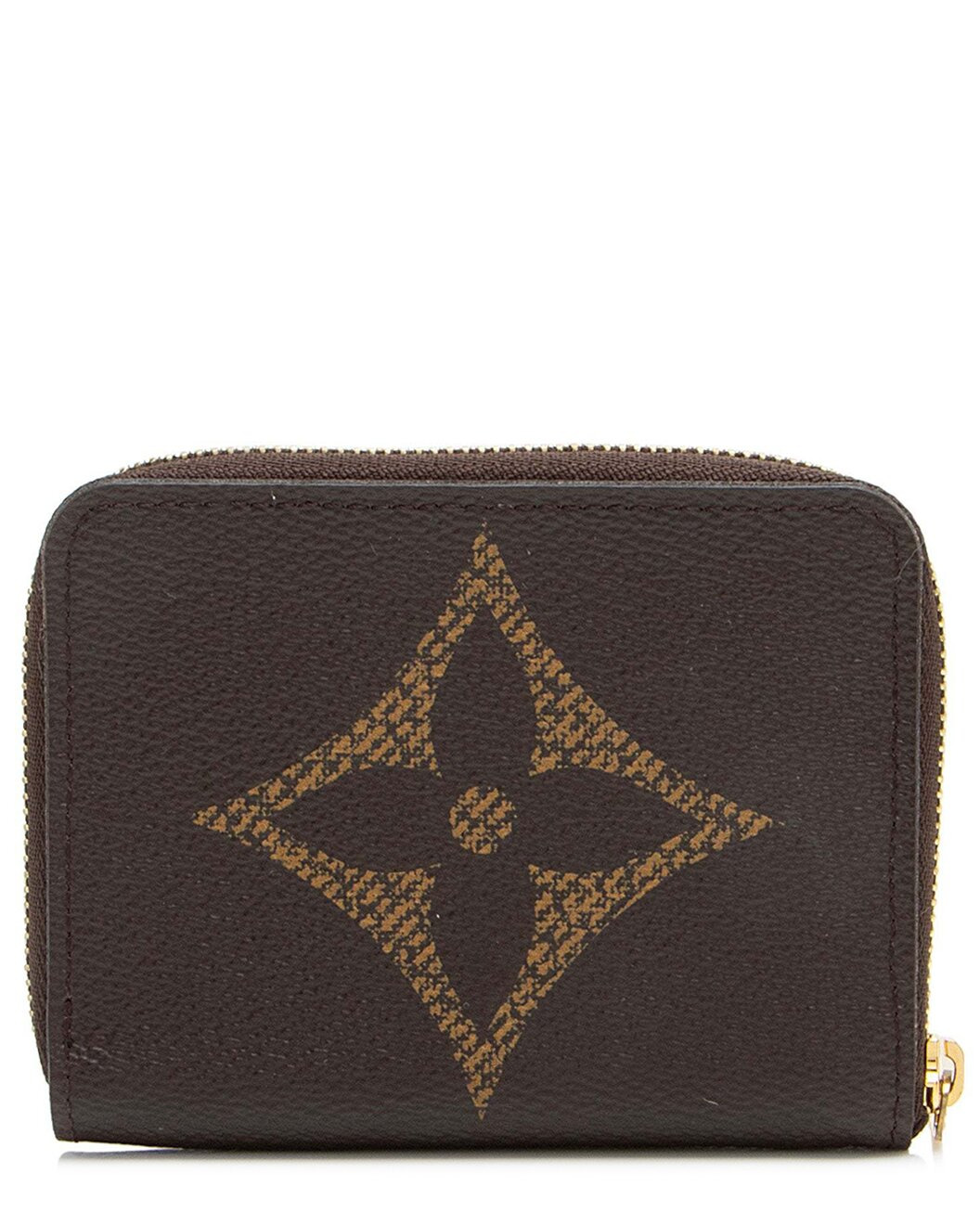 Louis Vuitton Brown Giant Monogram Zippy Coin Wallet (Authentic Pre-Loved) - 2