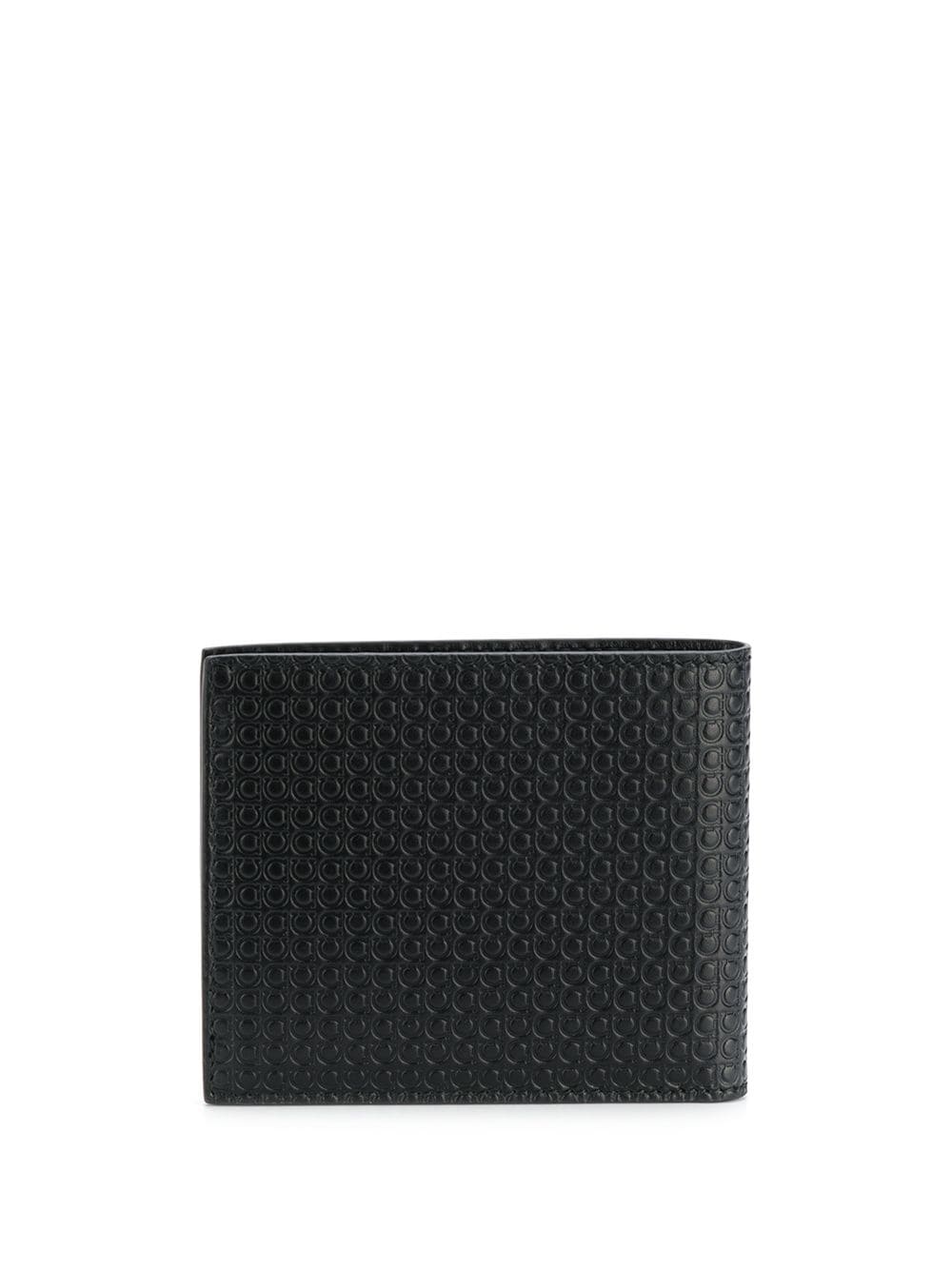 logo embossed bi-fold wallet - 1