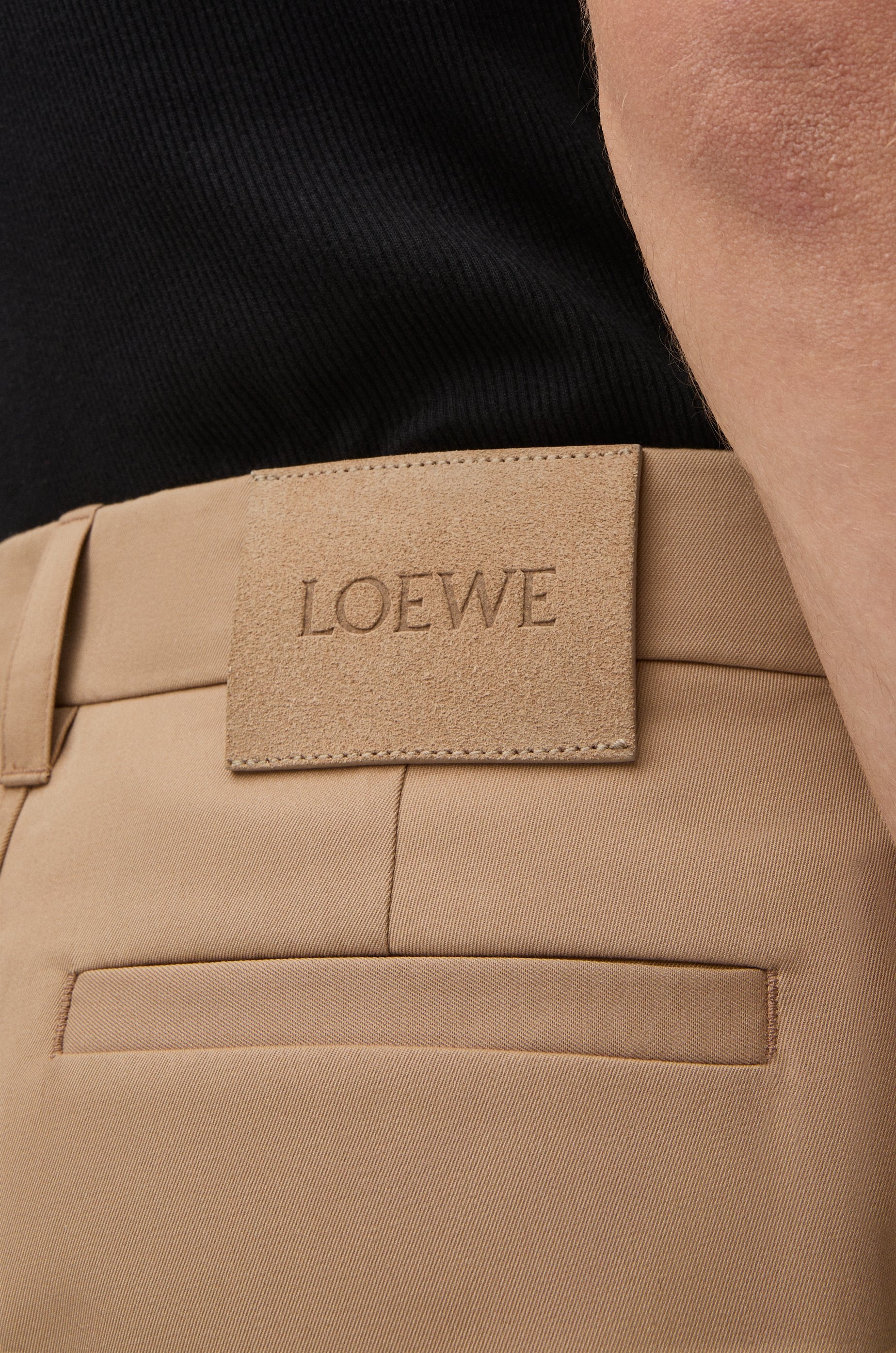Cargo trousers in cotton and silk - 5