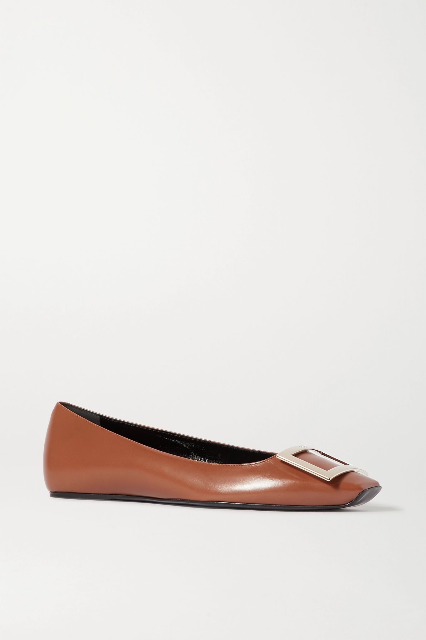 Trompette Quadrata leather ballet flats - 1