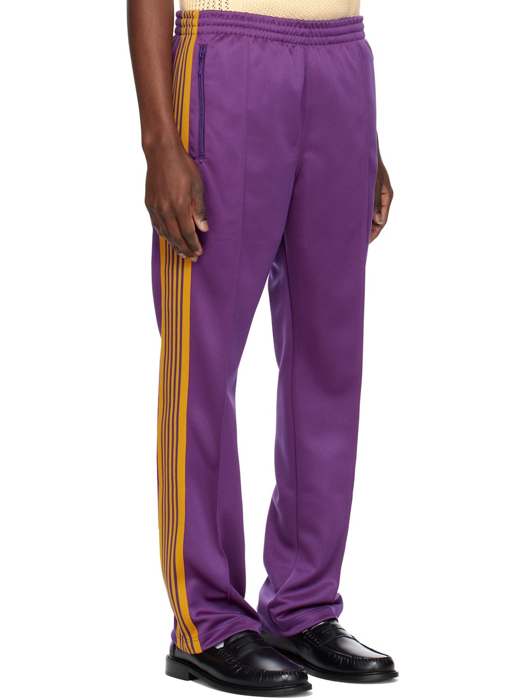 Purple Narrow Track Pants - 2