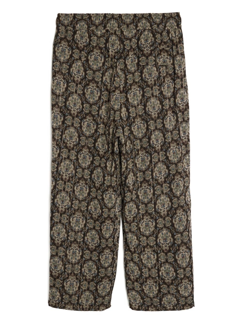 silk-blend trousers - 2
