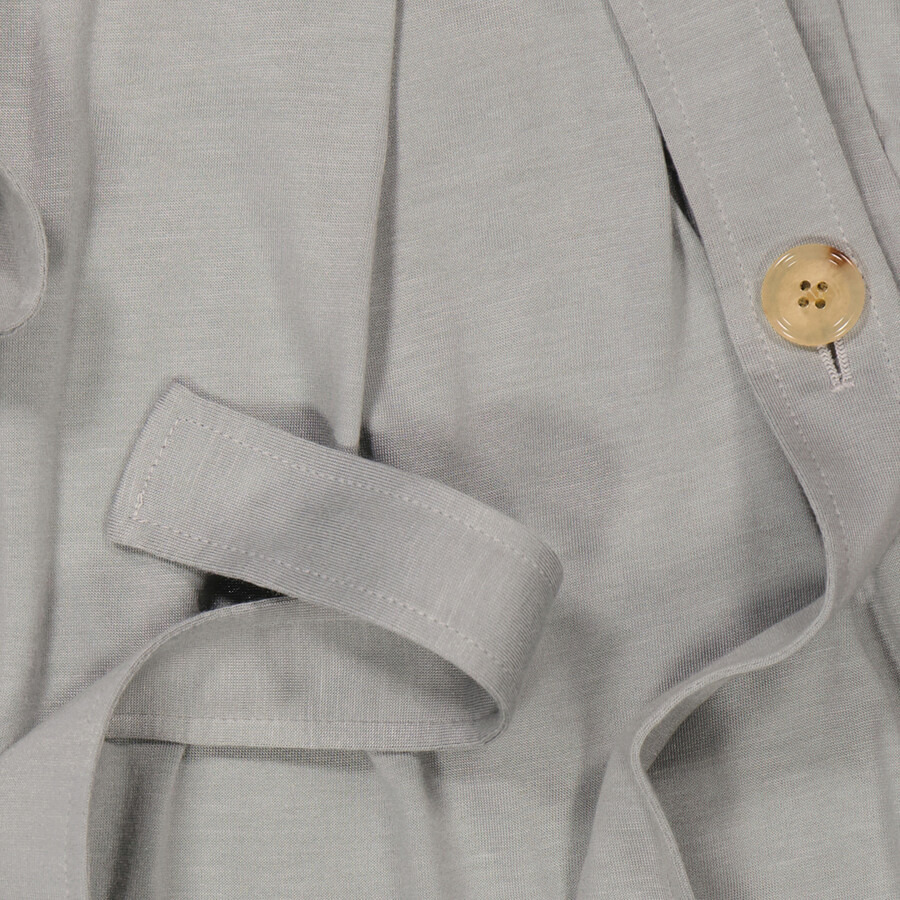Burberry Ladies Heather Melange Strap Detail Jersey Tailored Trousers - 6