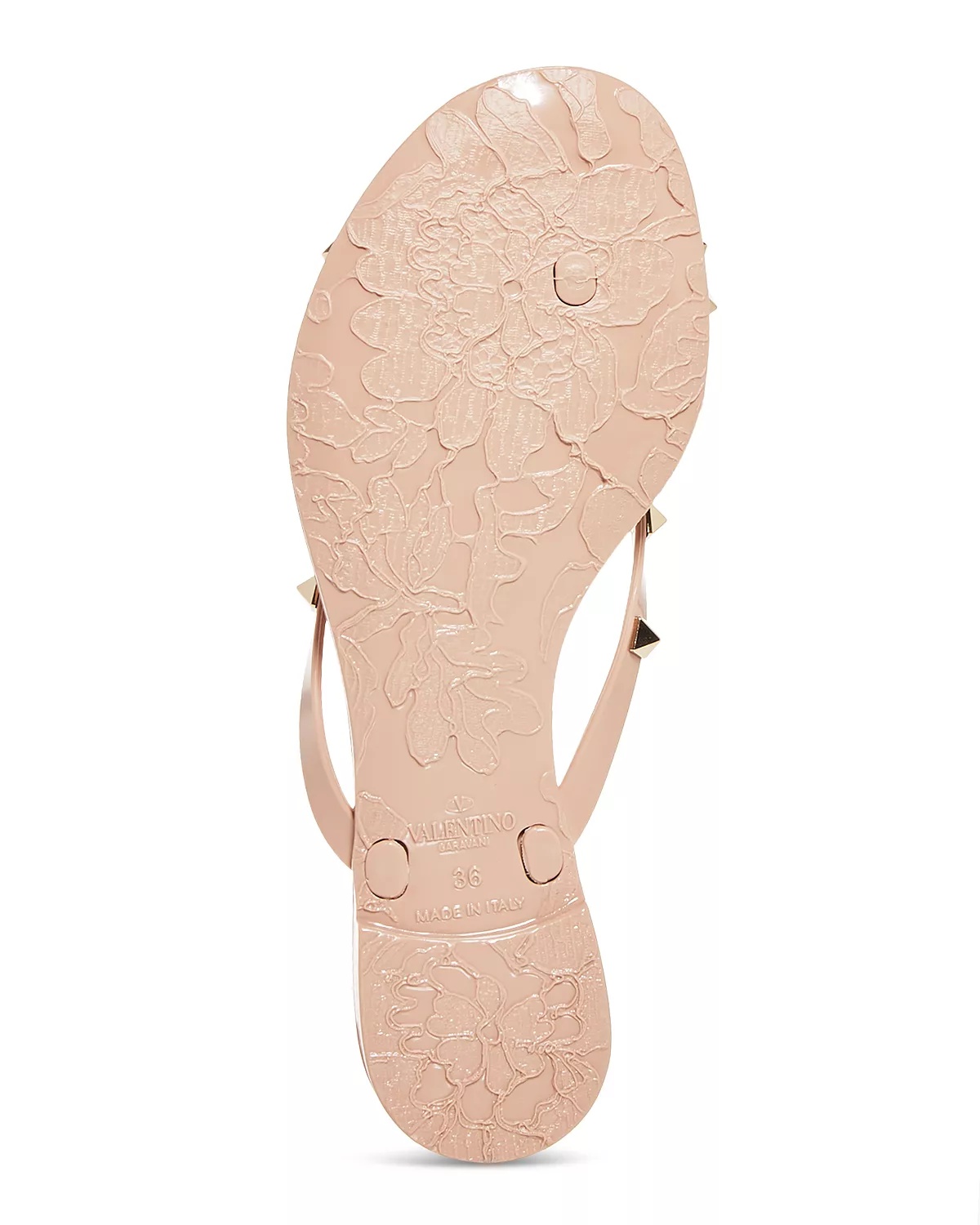 Women's Summer Rockstud PVC Thong Sandals - 7