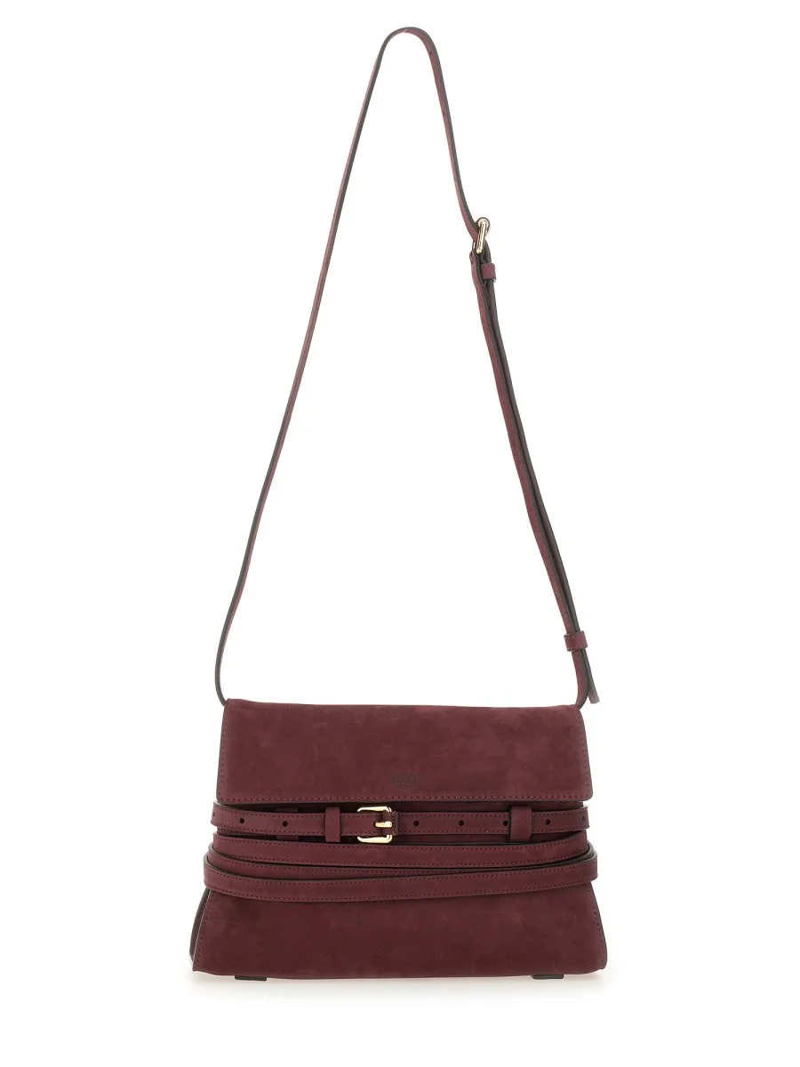 LEATHER "TIE ME" BAG WITH DECORATIVE BELT - 1
