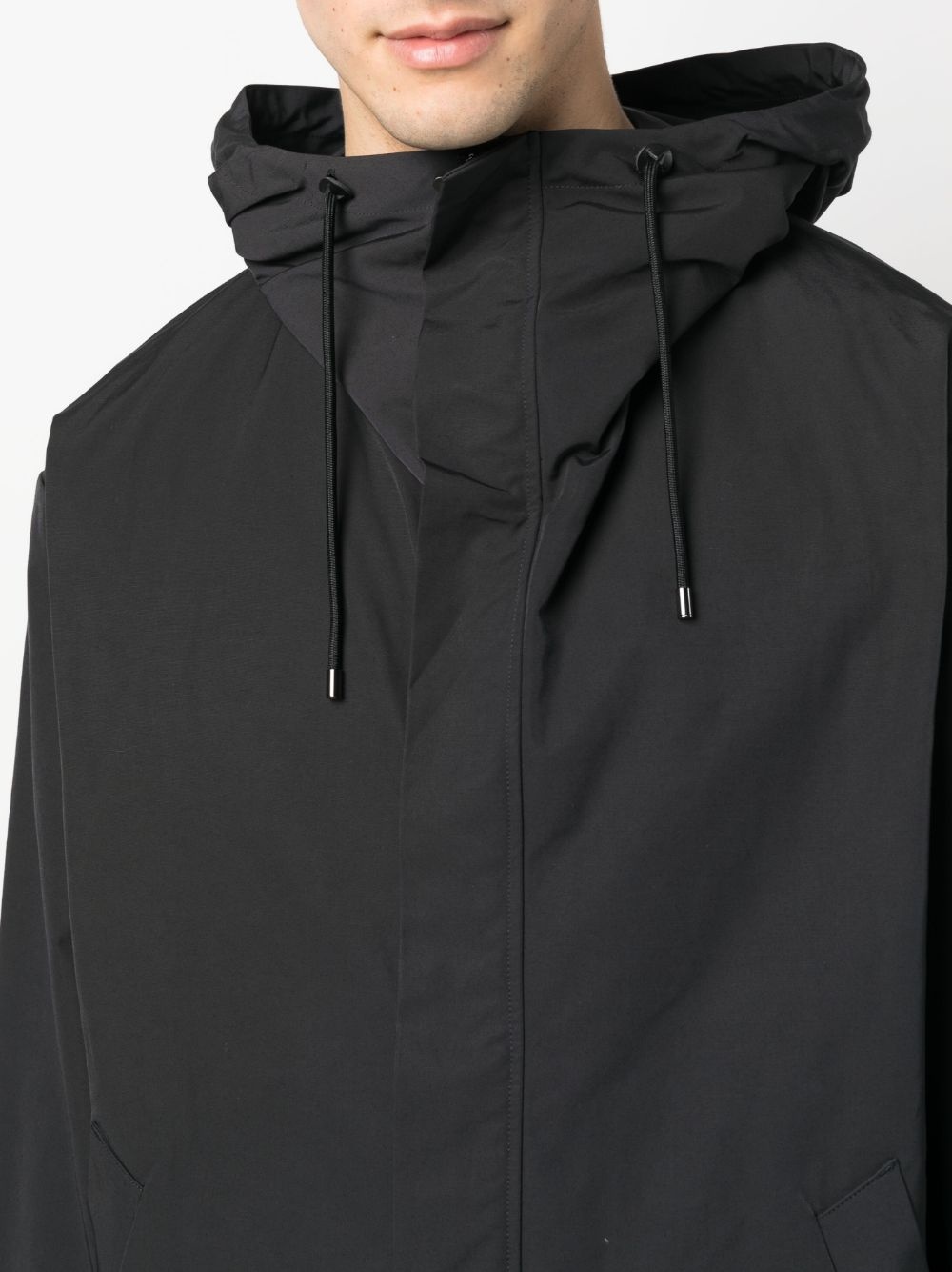 water-resistant hooded jacket - 5