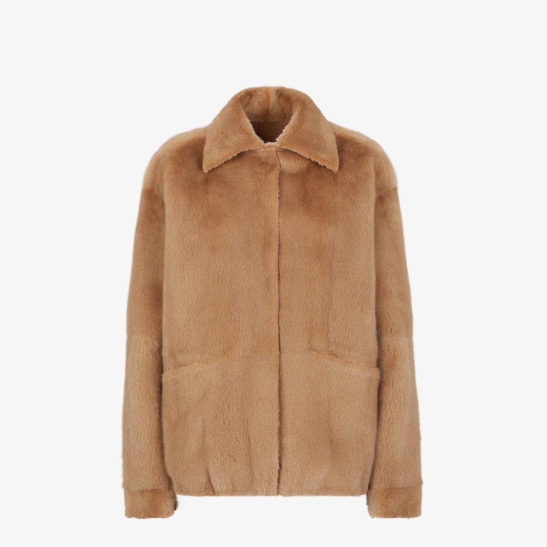 Brown mink jacket - 4