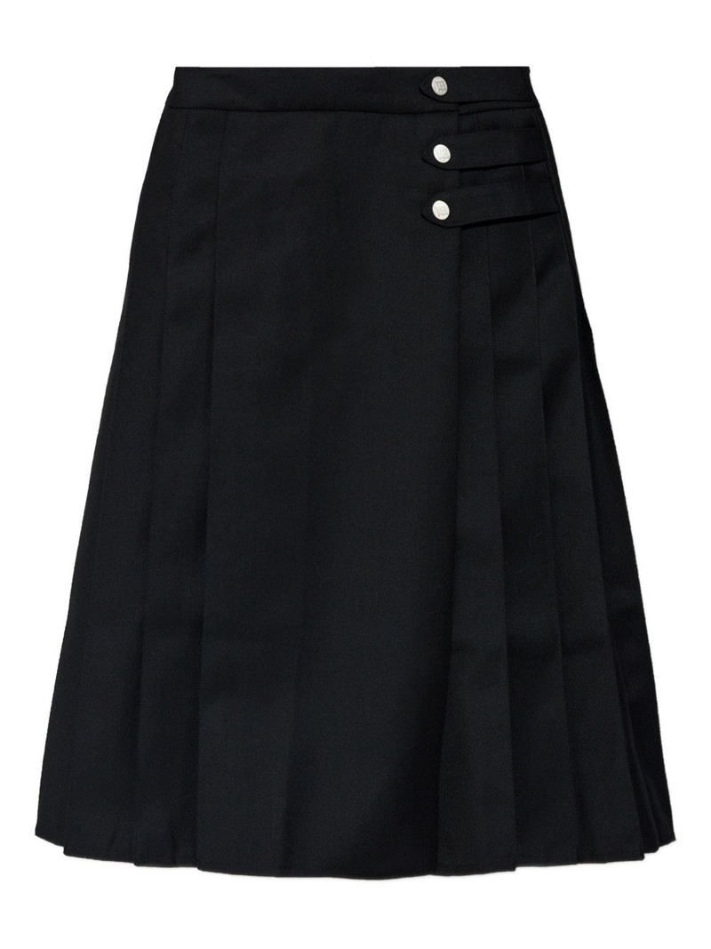 buttoned pleated skirt 1