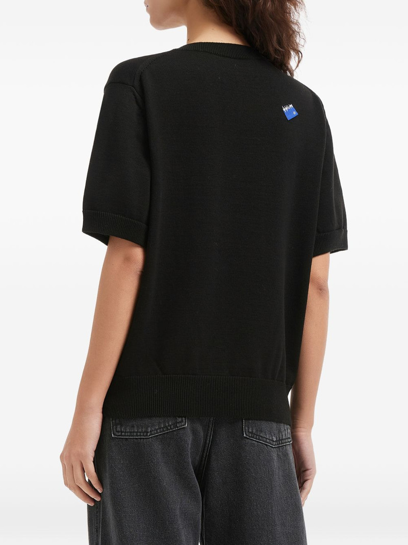 V-neck logo-patch T-shirt 4