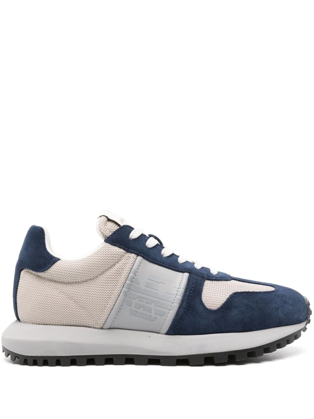 suede mesh sneakers - 2
