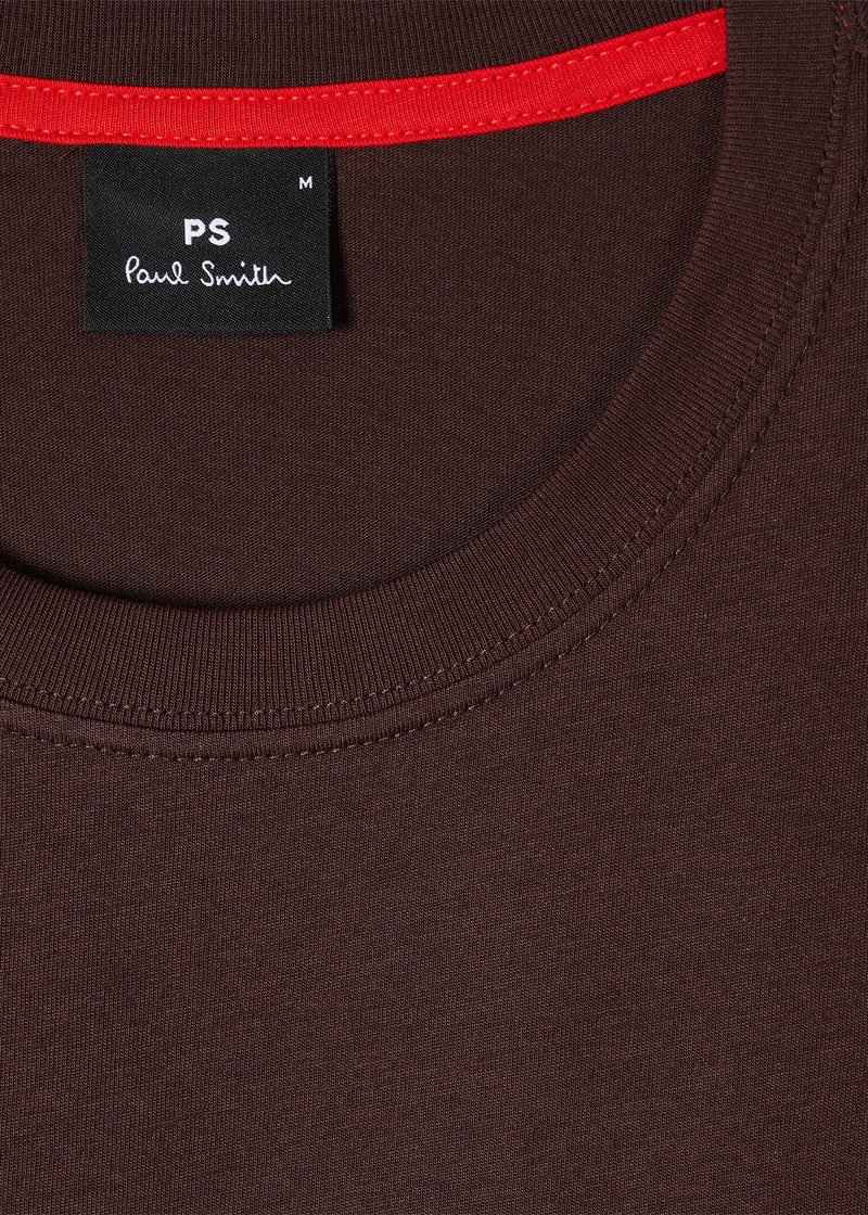 Paul Smith Burgundy Organic Cotton Zebra Logo T-Shirt outlook