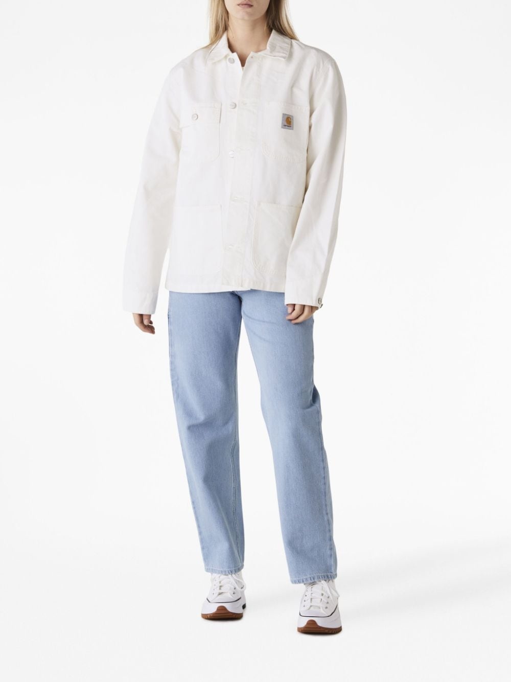 high-waist straight-leg jeans - 2