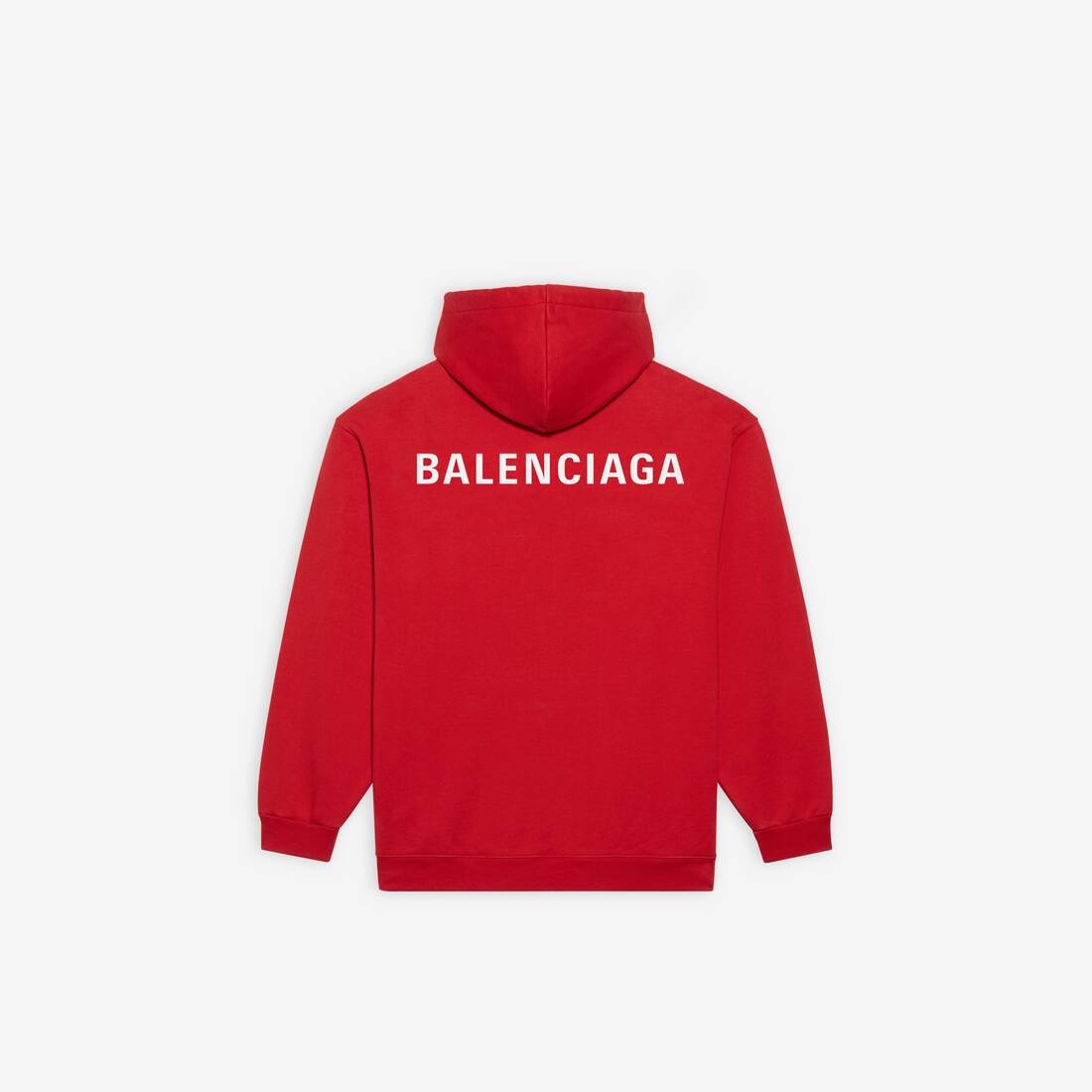 Men's Balenciaga Hoodie Medium Fit  in Red/white - 2