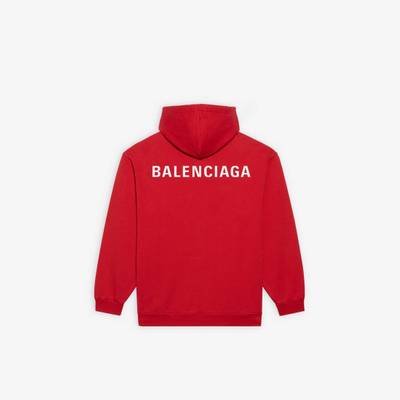 BALENCIAGA Men's Balenciaga Hoodie Medium Fit  in Red/white outlook