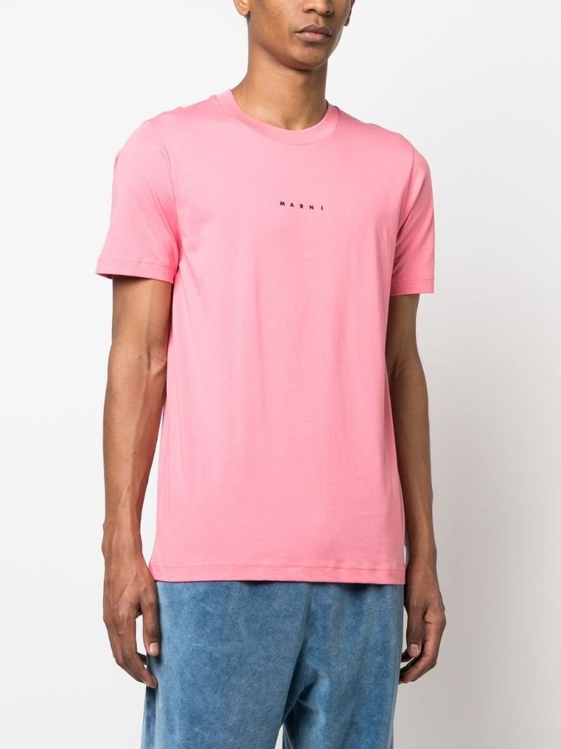 logo-print cotton T-shirt - 3