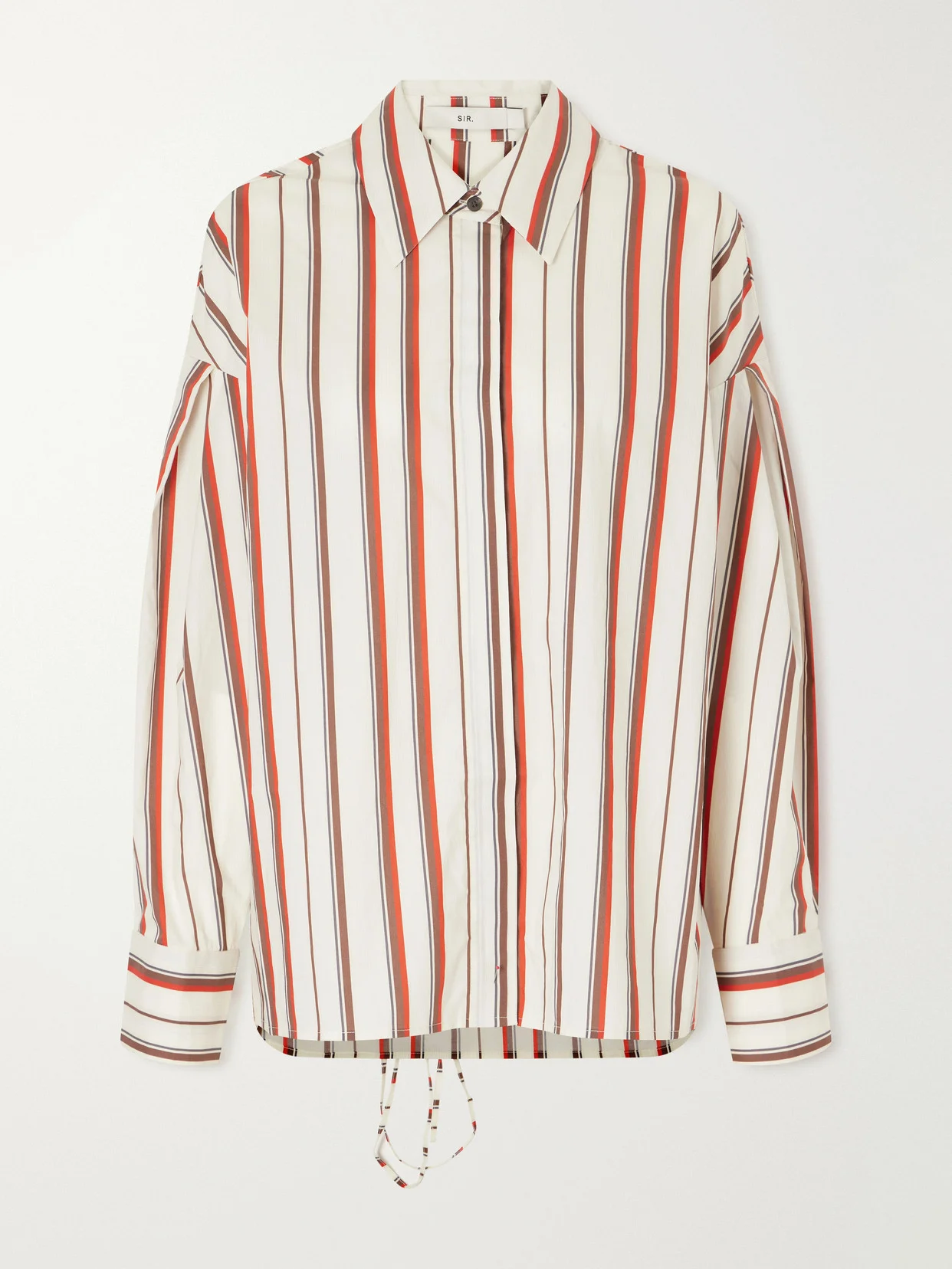 Alva Striped Cotton-poplin Shirt - 1