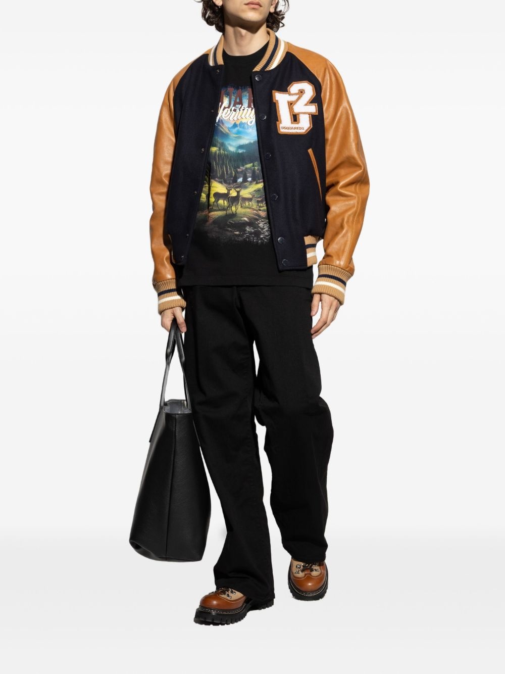 logo-patch jeans - 2