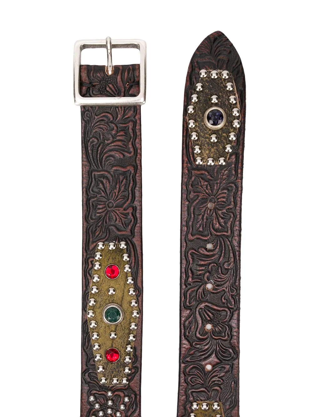 studded embellished belt - 2