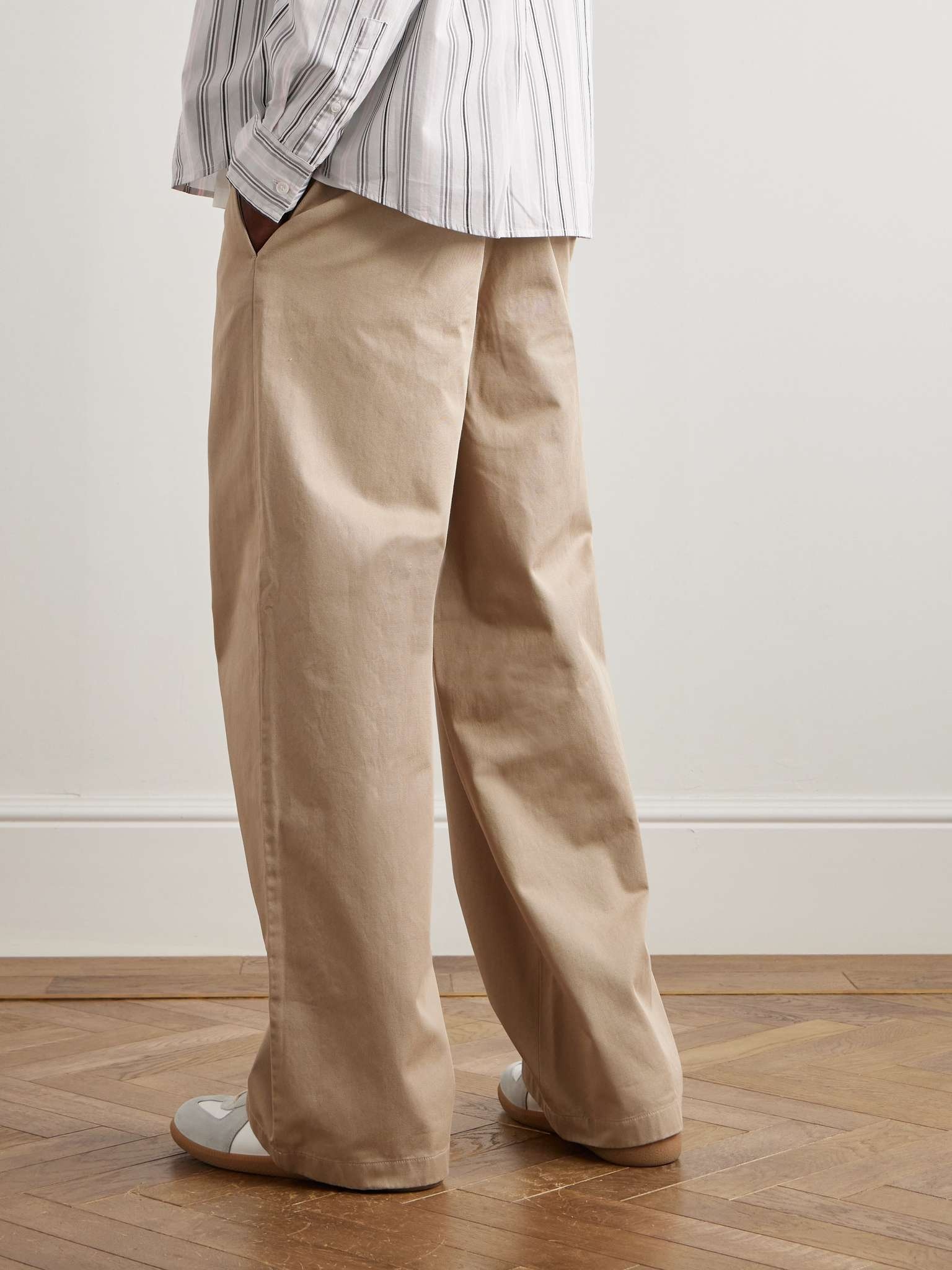 Cotton Twill Pablo Wide Leg Trousers Acne Studios Pablo Straight