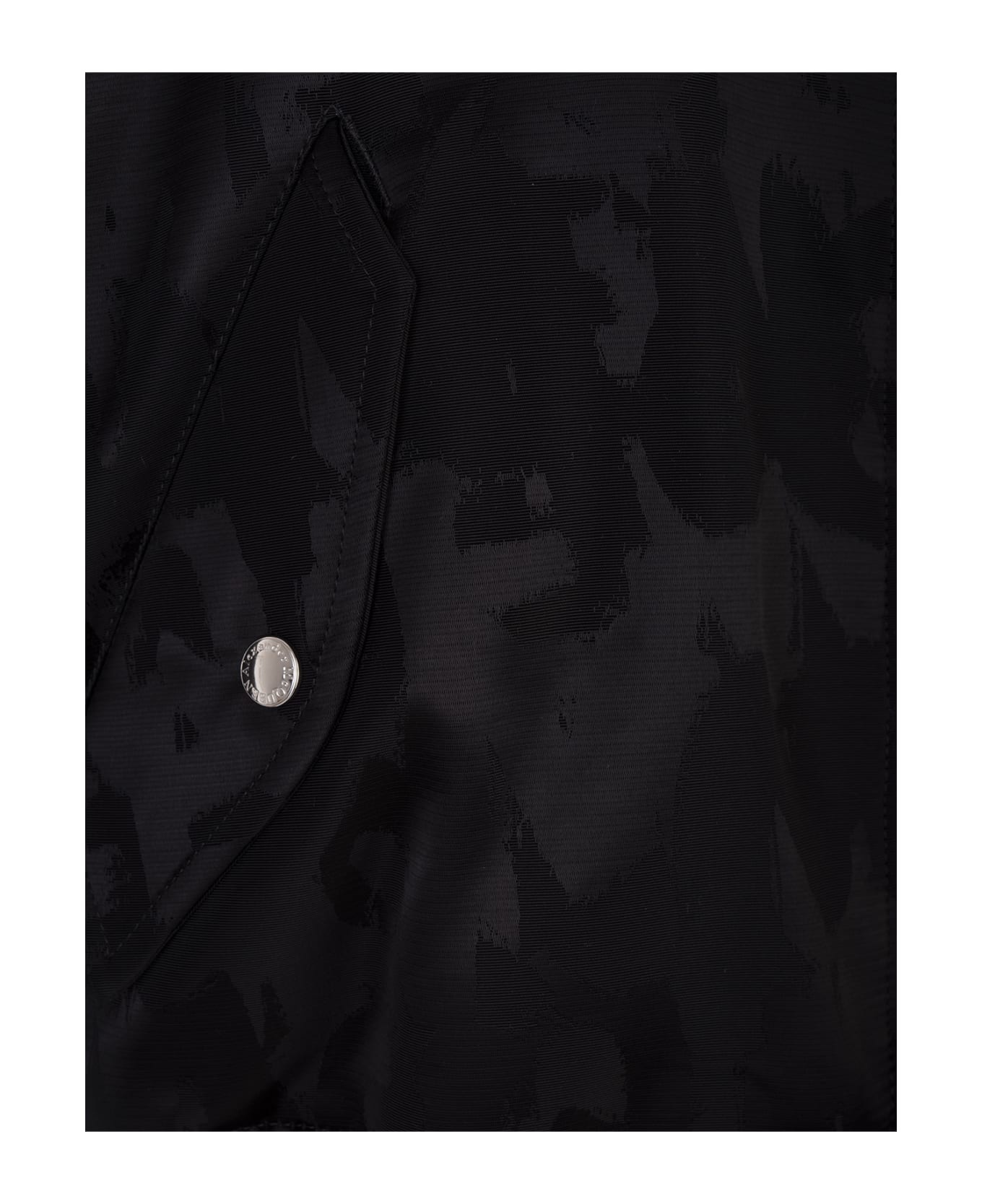 Mcqueen Graffiti Bomber Jacket In Black Polyfaille - 5