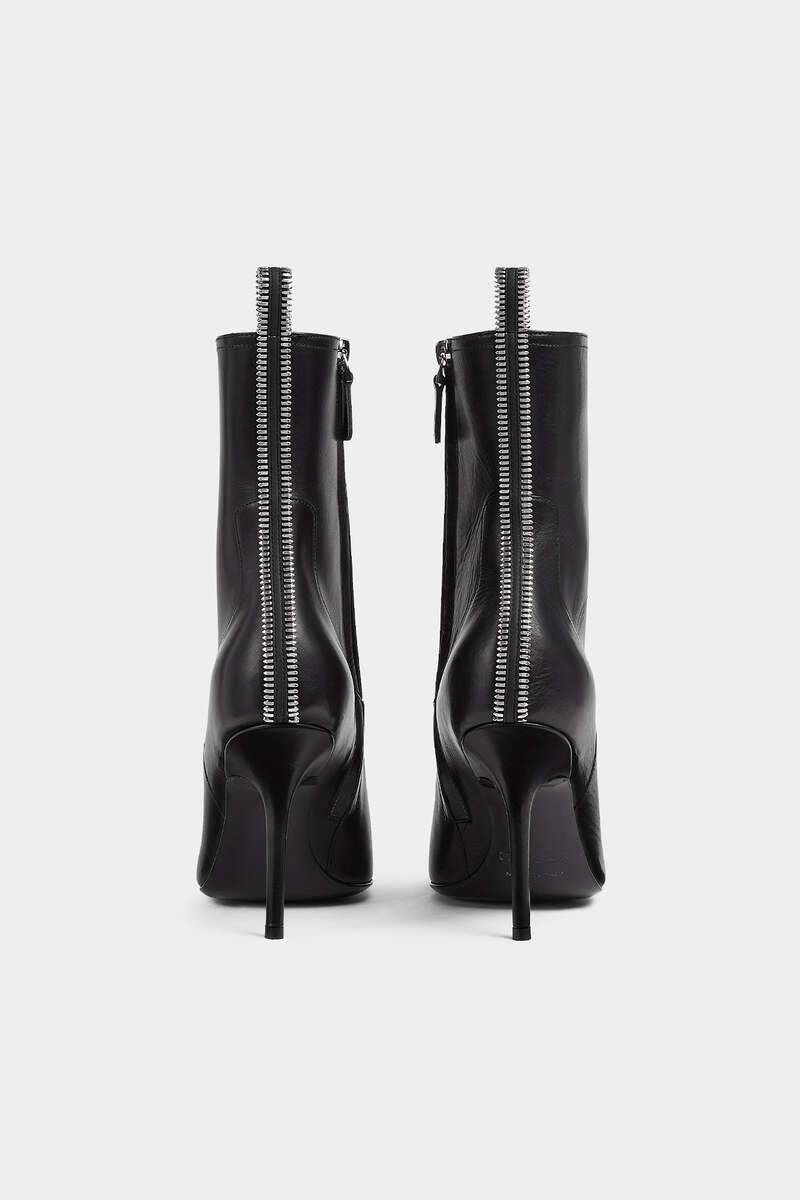 ZIP UP HEELED ANKLE BOOTS - 2