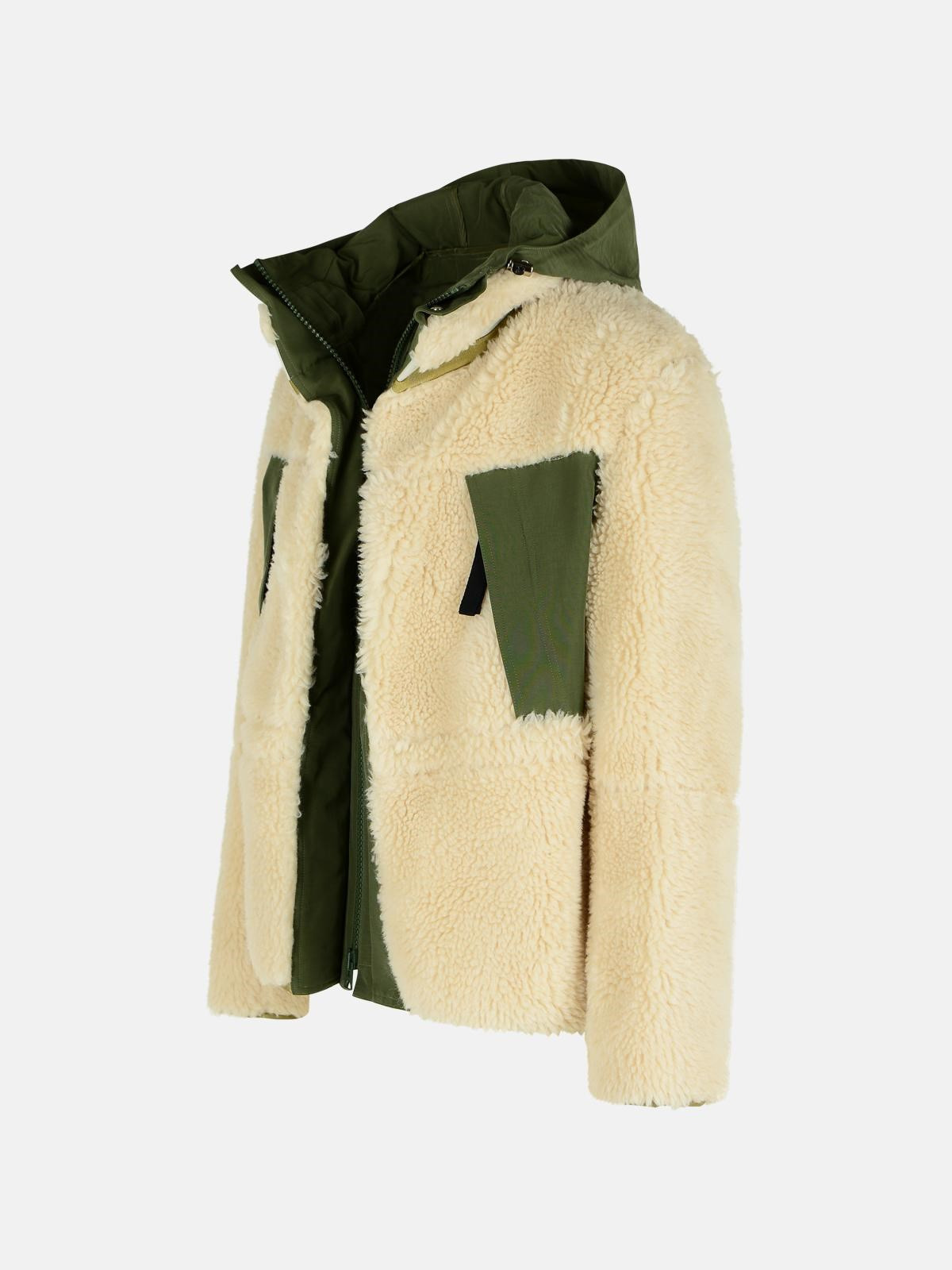'SHERLING' BEIGE WOOL BLEND JACKET - 2