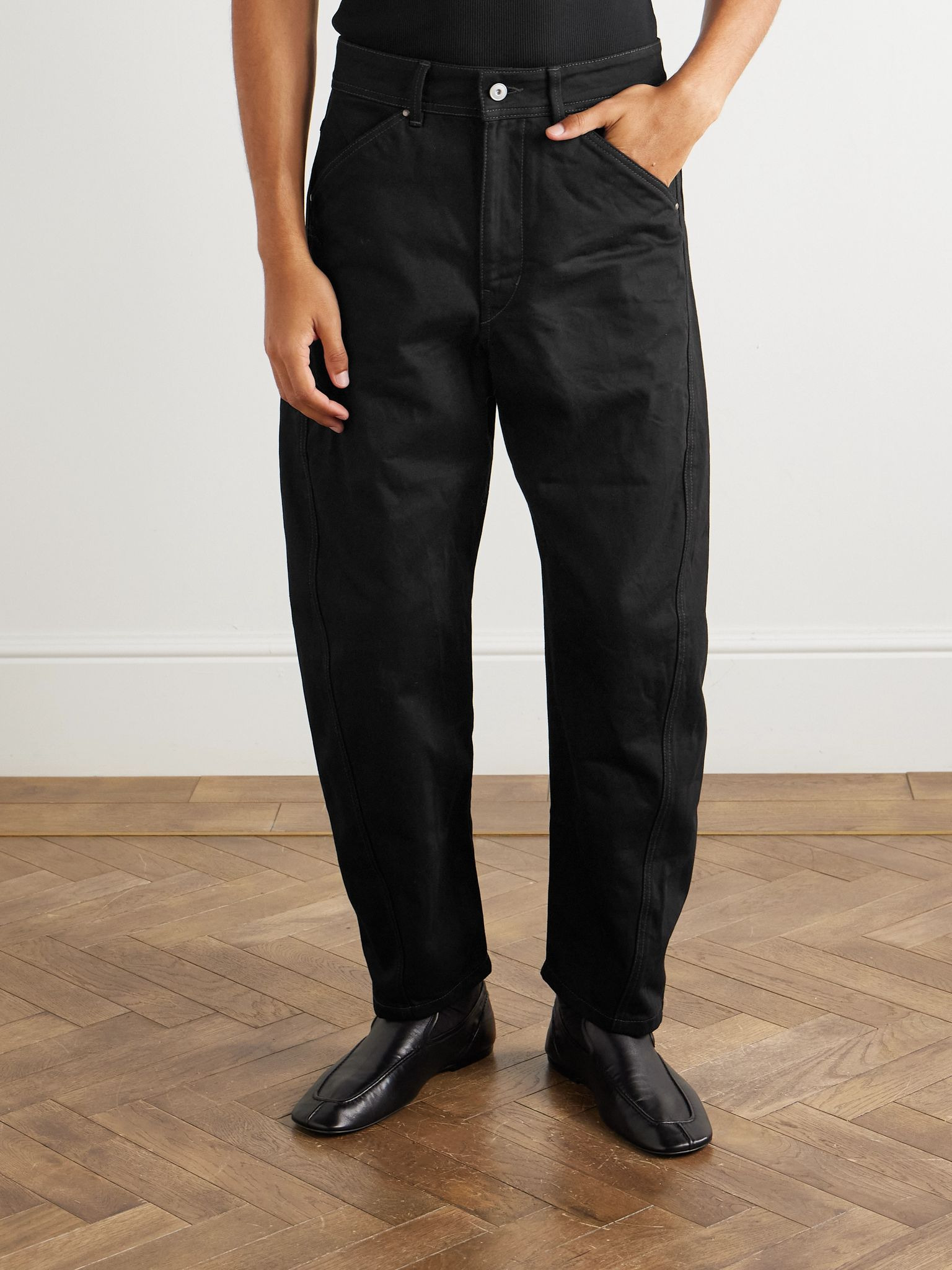 Twisted Tapered Jeans Black - 3