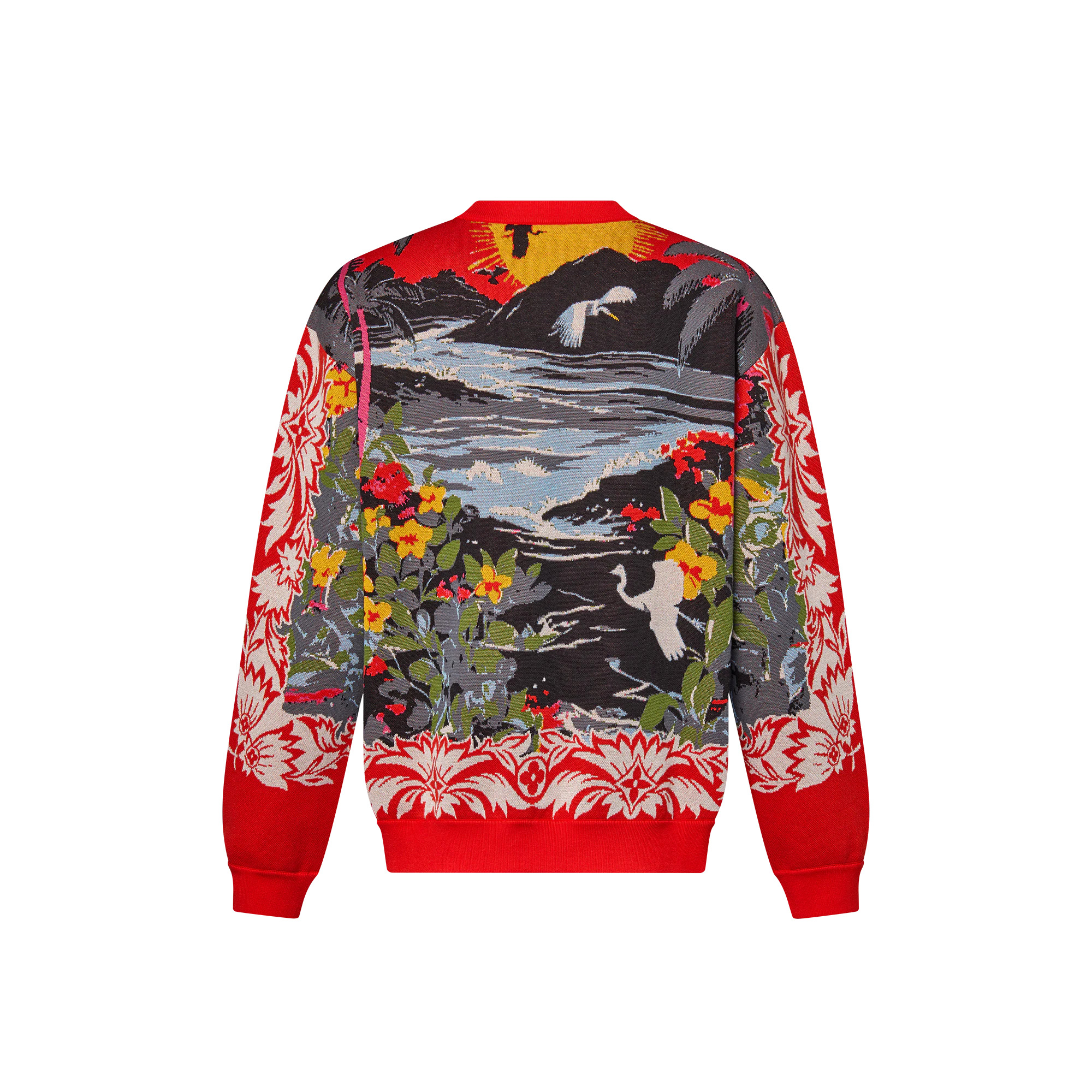 Jacquard Cotton Pullover - 3