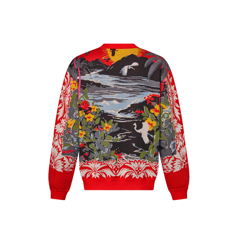 Jacquard Cotton Pullover 3